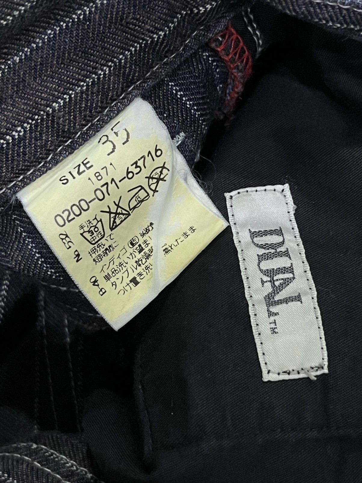 OVER THE STRiPES Vintage Dual Japan Hickory Wabash Twill Denim Jeans Size US 35 - 8 Thumbnail
