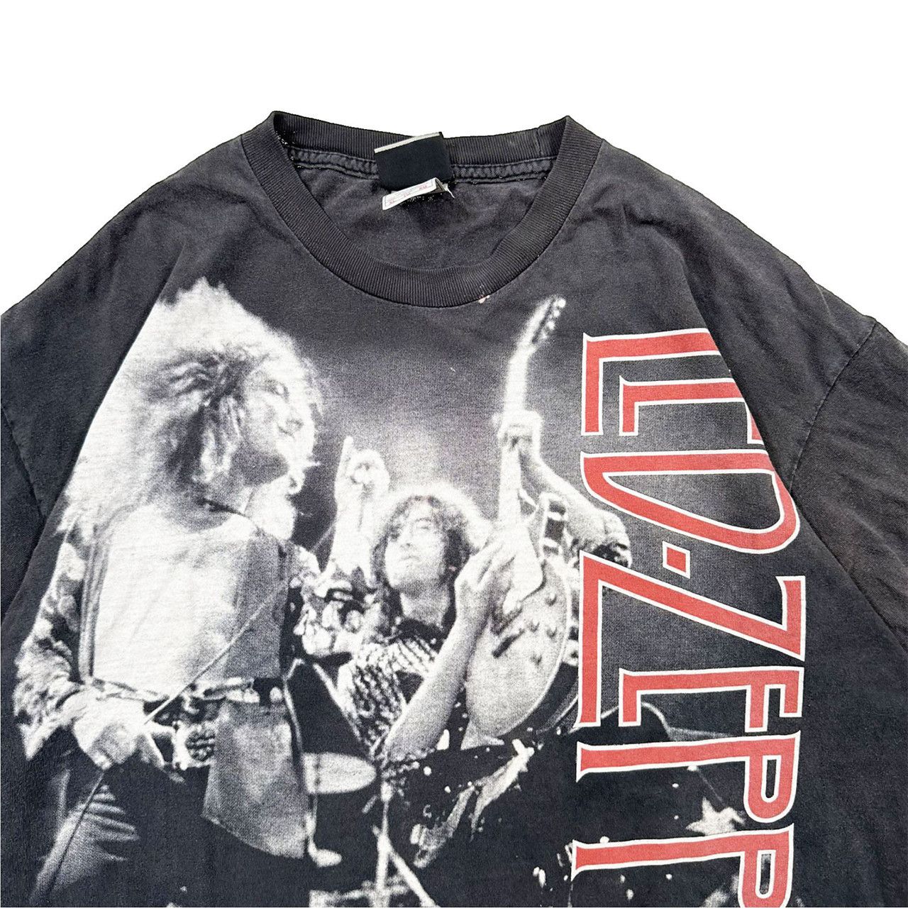 Vintage Vintage 00s Liquid Blue Led Zepplin Big Print Graphic Band Size US XL / EU 56 / 4 - 2 Thumbnail