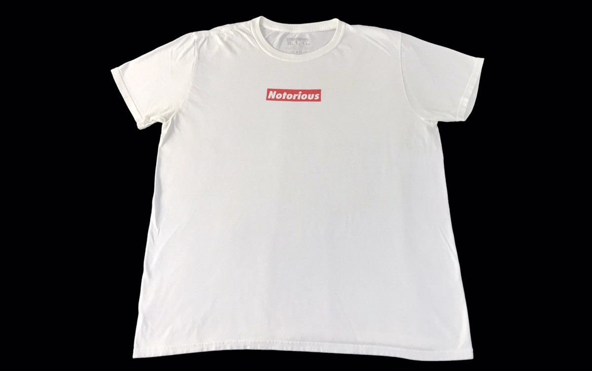 Rap Tees Notorious Big Biggie Small Rapper Spell Out Box Logo Tee Size US L / EU 52-54 / 3 - 1 Thumbnail
