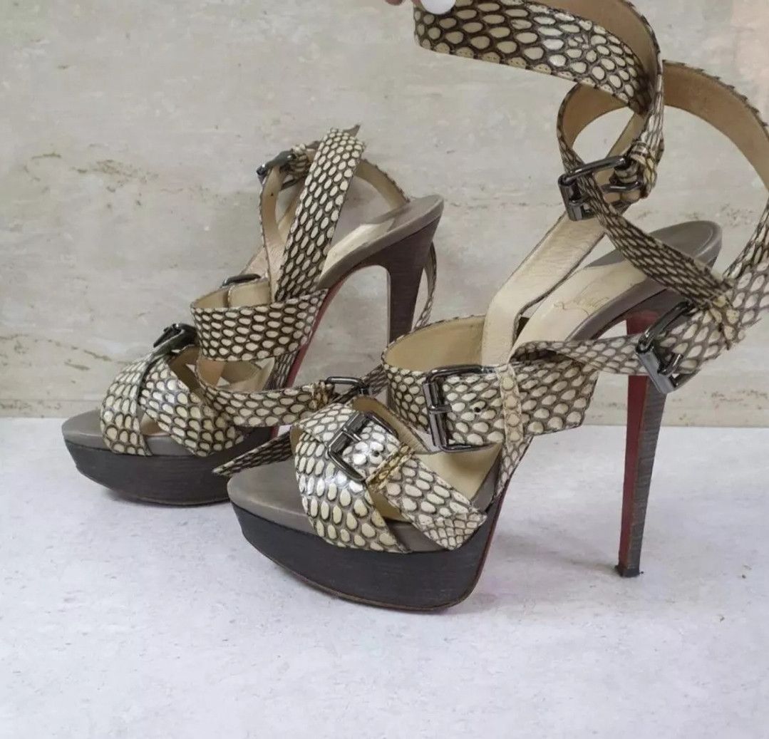 Christian Louboutin Christian Louboutin Platform Sandals Sz.38 Size US 7 / IT 37 - 4 Thumbnail
