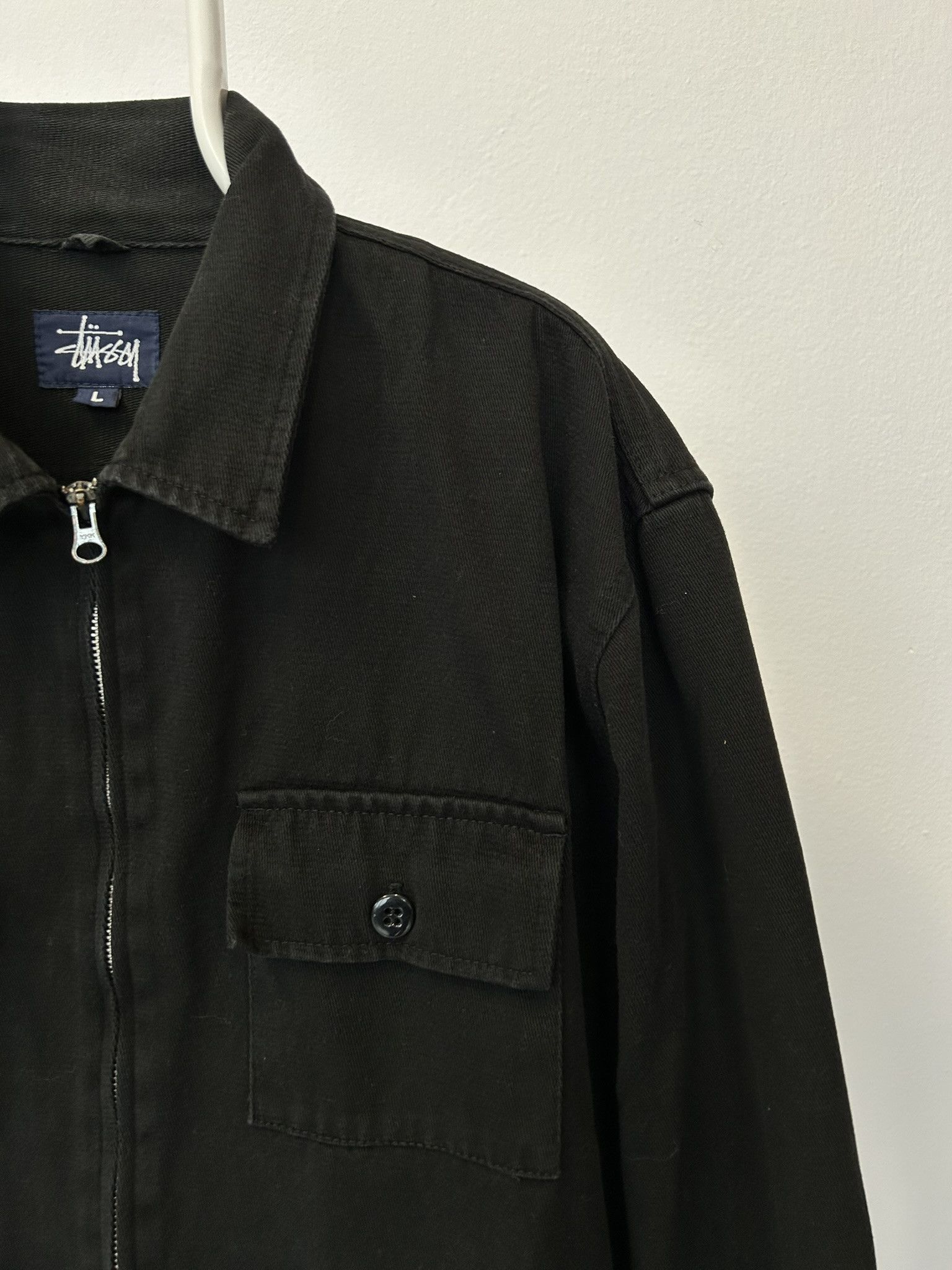 Stussy Vintage stussy zip overshirt jacket Size US L / EU 52-54 / 3 - 5 Thumbnail