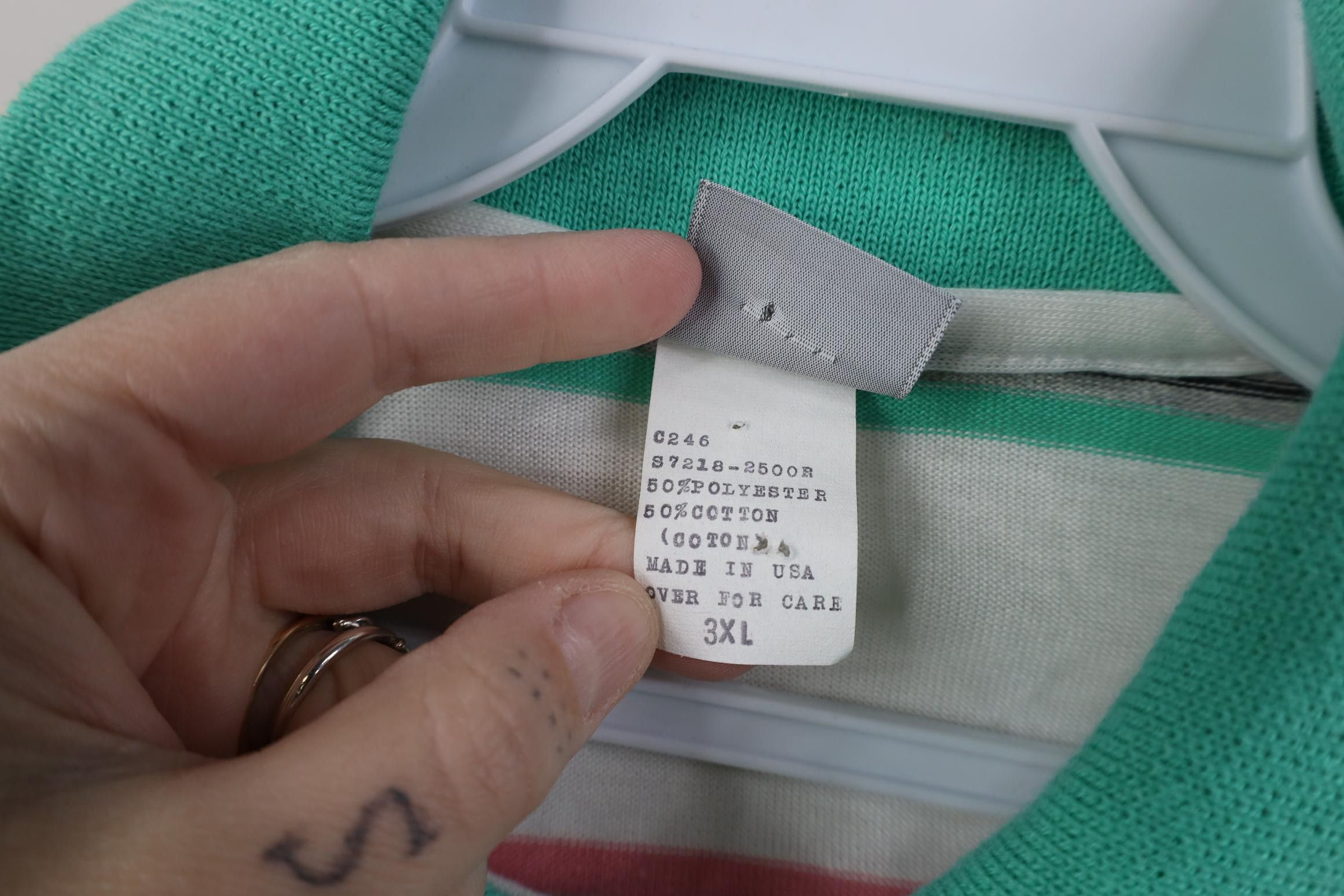 Vintage Deadstock Vintage 80s Streetwear Knit Golf Polo Shirt USA Size US XXL / EU 58 / 5 - 6 Thumbnail