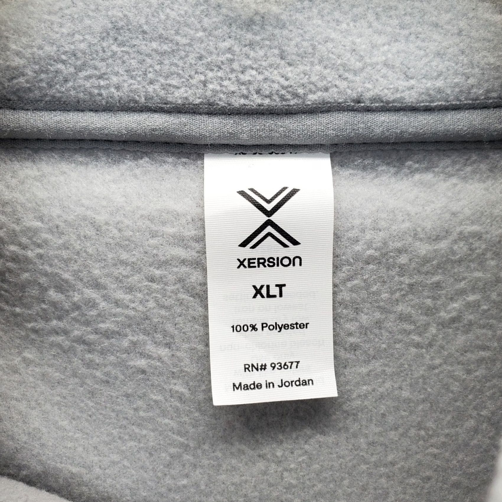 Vintage Xersion Mens Sweatshirt Gray Polar Fleece 1/2 Zip Mock Neck XLT 100% Polyester Regular Big & Tall Long Sleeve Shirt Size US XL / EU 56 / 4 - 6 Thumbnail