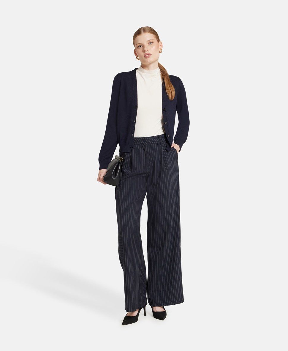 Gucci o1la5ras0526 Wool Silk Cardigan in Blue Size S / US 4 / IT 40 - 5 Thumbnail