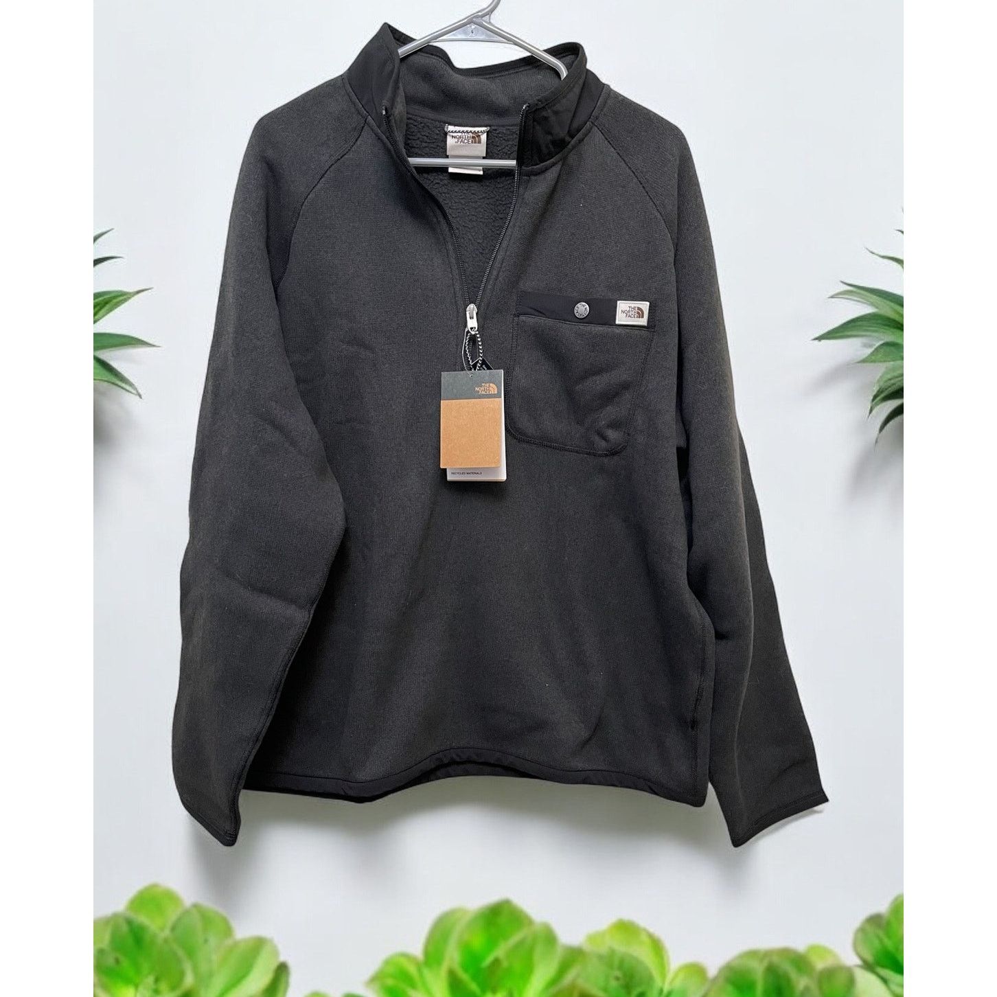 The North Face North Face Pullover Jacket Zipper Black Sz L 1/4 Zipper Size US L / EU 52-54 / 3 - 1 Thumbnail
