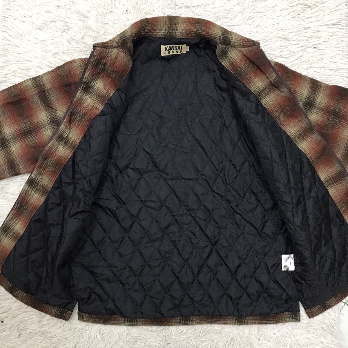 Japanese Brand × Kansai Yamamoto × Vintage VINTAGE KANSAI JEANS PLAID FLANNEL JACKET Size US M / EU 48-50 / 2 - 11 Thumbnail