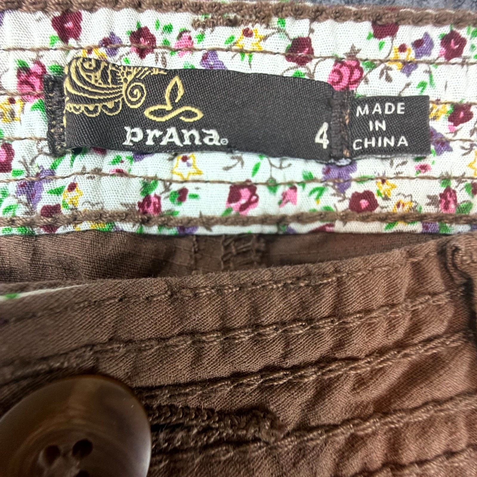Prana Prana Mari Capri Pants Womens 4 Brown Organic Hiking Granola Size 27" / US 4 / IT 40 - 3 Thumbnail