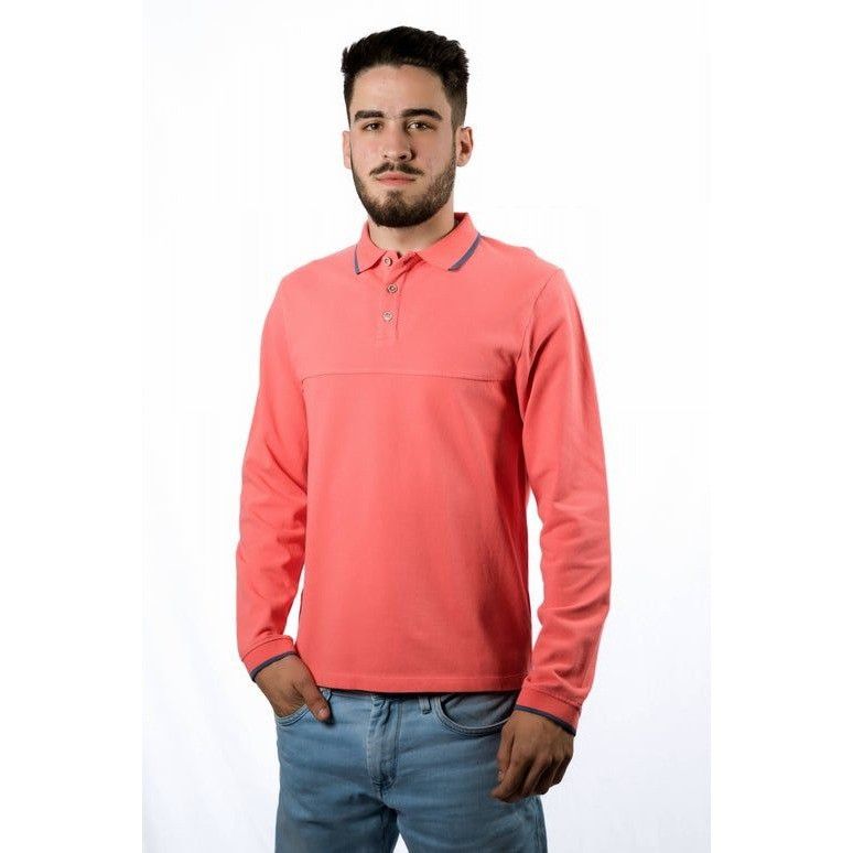 Other Mens Coral Long Sleeve Polo Shirt Button-Up Collar Size Smal Size US M / EU 48-50 / 2 - 1 Thumbnail