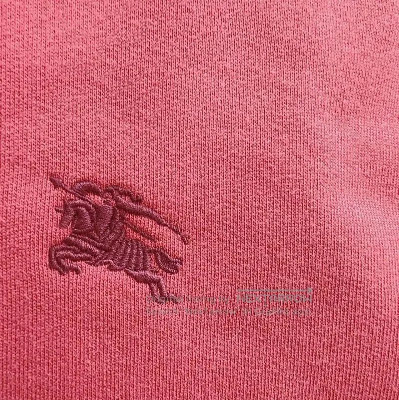 Burberry Burberry Red Cotton Women's Sweatshirt. Size L / US 10 / IT 46 - 3 Thumbnail