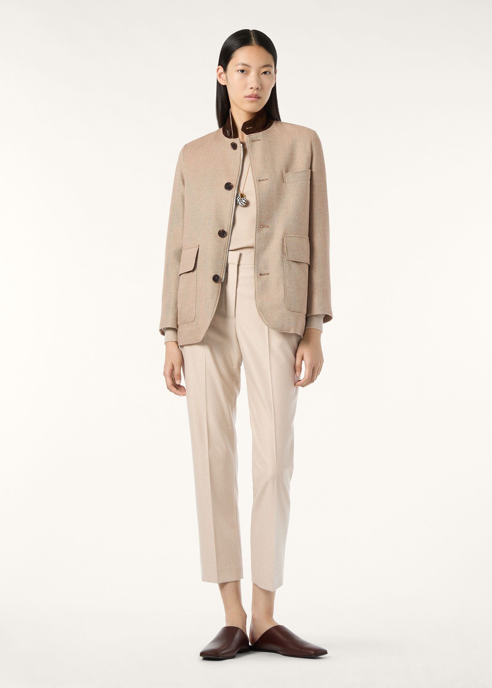 Loro Piana os11x0426 FAQ6868 Roadster Mini Jacket in Rawhide Size XS / US 0-2 / IT 36-38 - 3 Thumbnail