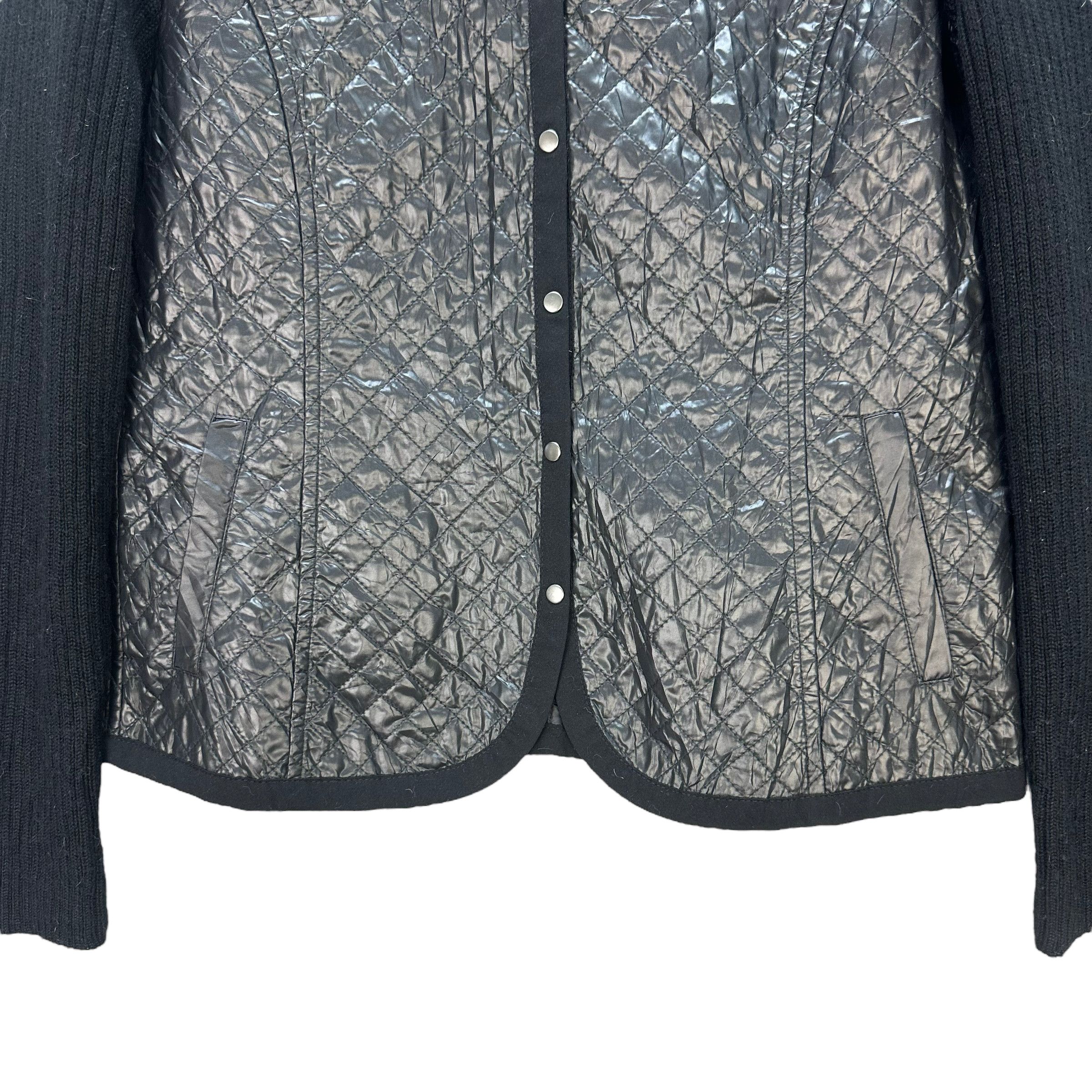 Japanese Brand KANSAI BIS SNAP BUTTON KNIT SLEEVE QUILTED JACKET #8384-006 Size S / US 4 / IT 40 - 3 Thumbnail