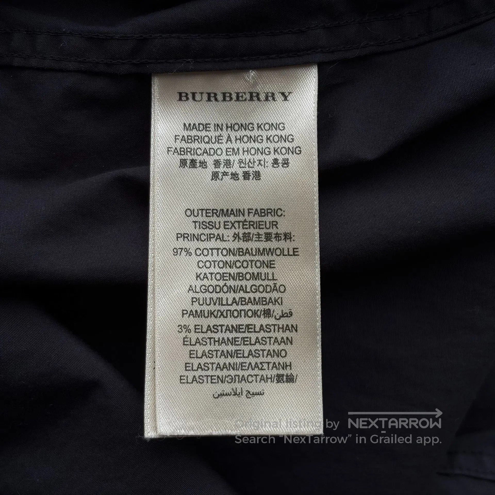 Burberry Burberry Check Panel Black Shirt. Size US M / EU 48-50 / 2 - 6 Thumbnail