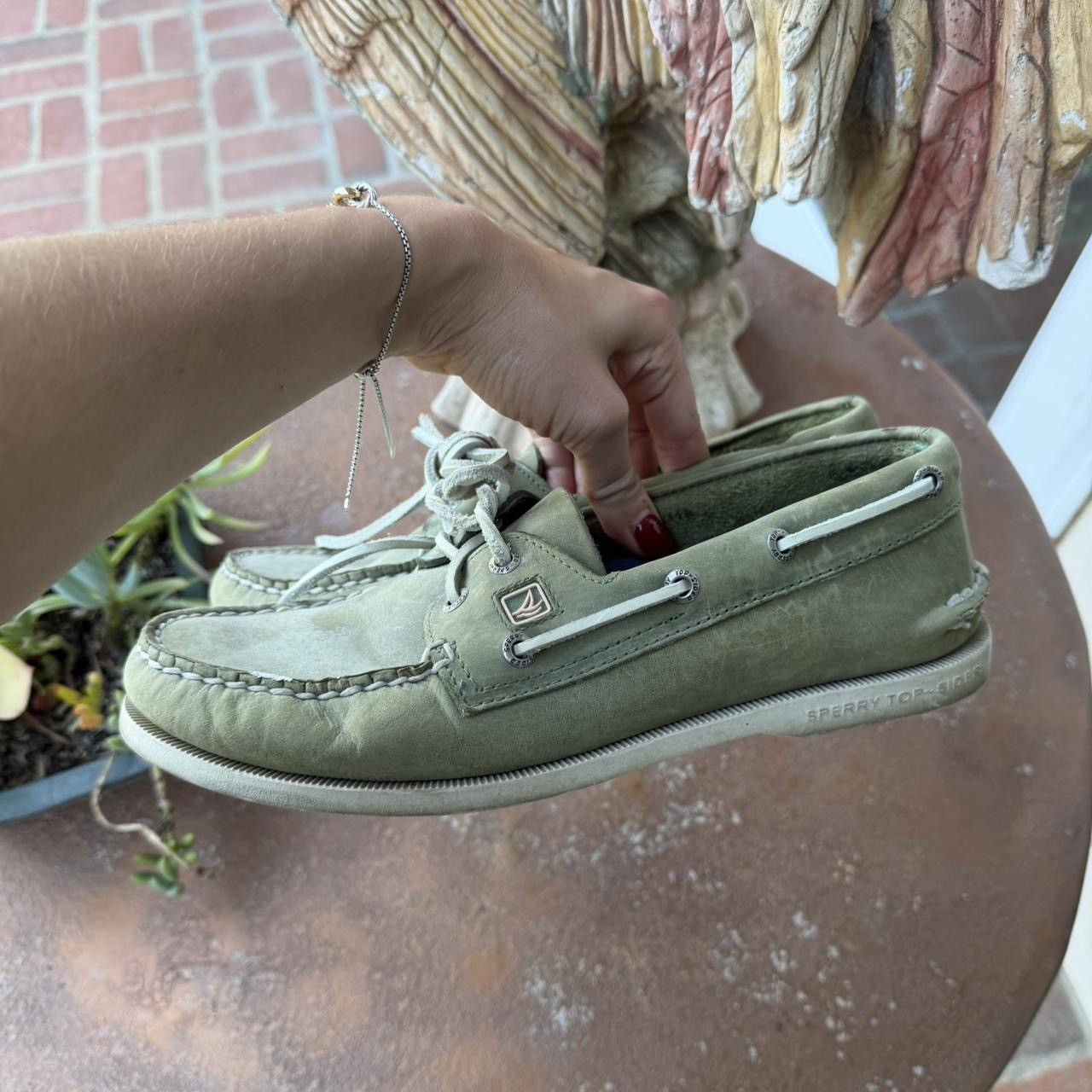 Sperry Sperry Top-Sider green suede boat shoes Size US 8 #preppy Size US 8 / EU 41 - 4 Thumbnail
