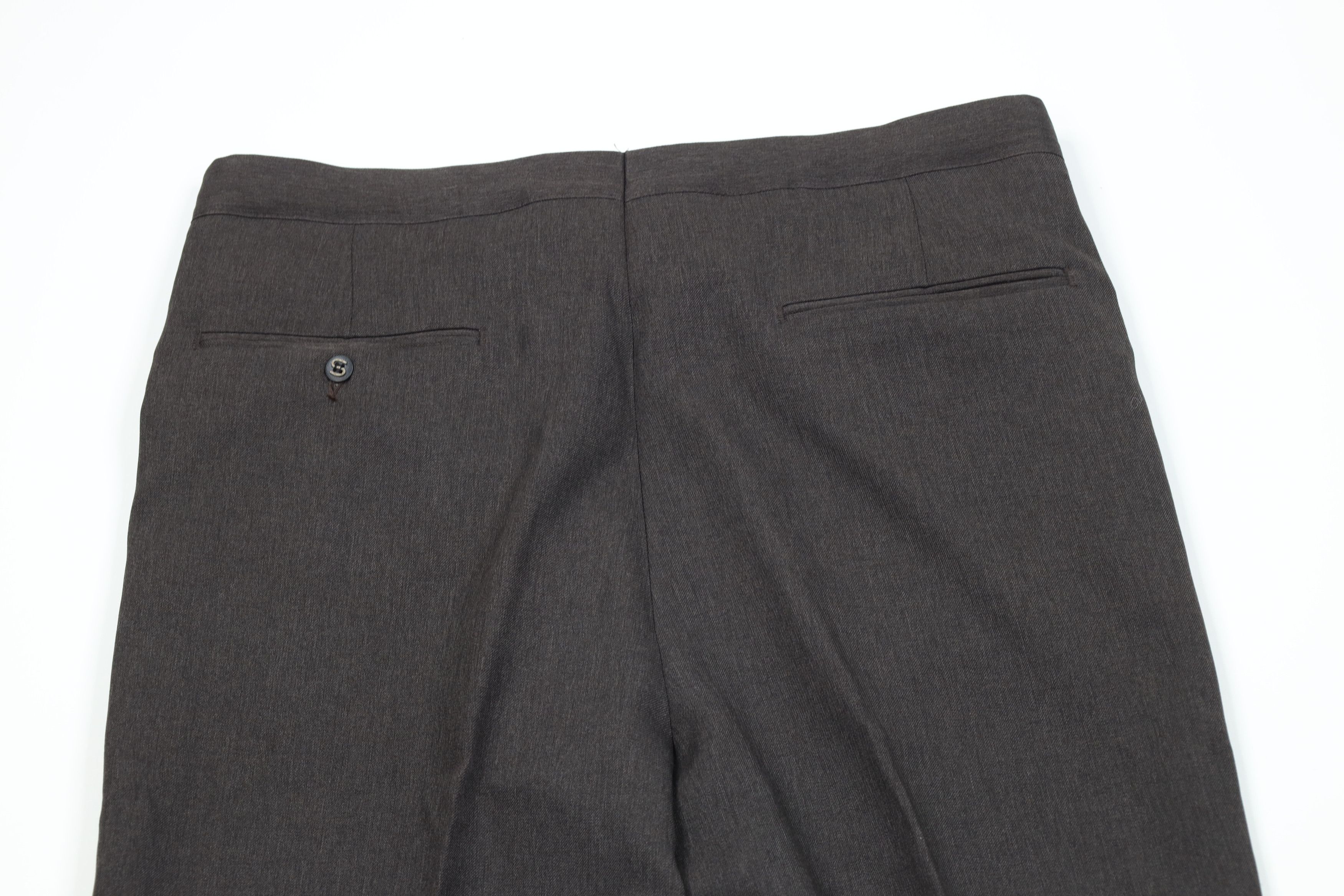 Vintage Vintage 70s Streetwear Wide Leg Chino Pants Dark Brown USA Size US 36 / EU 52 - 12 Thumbnail