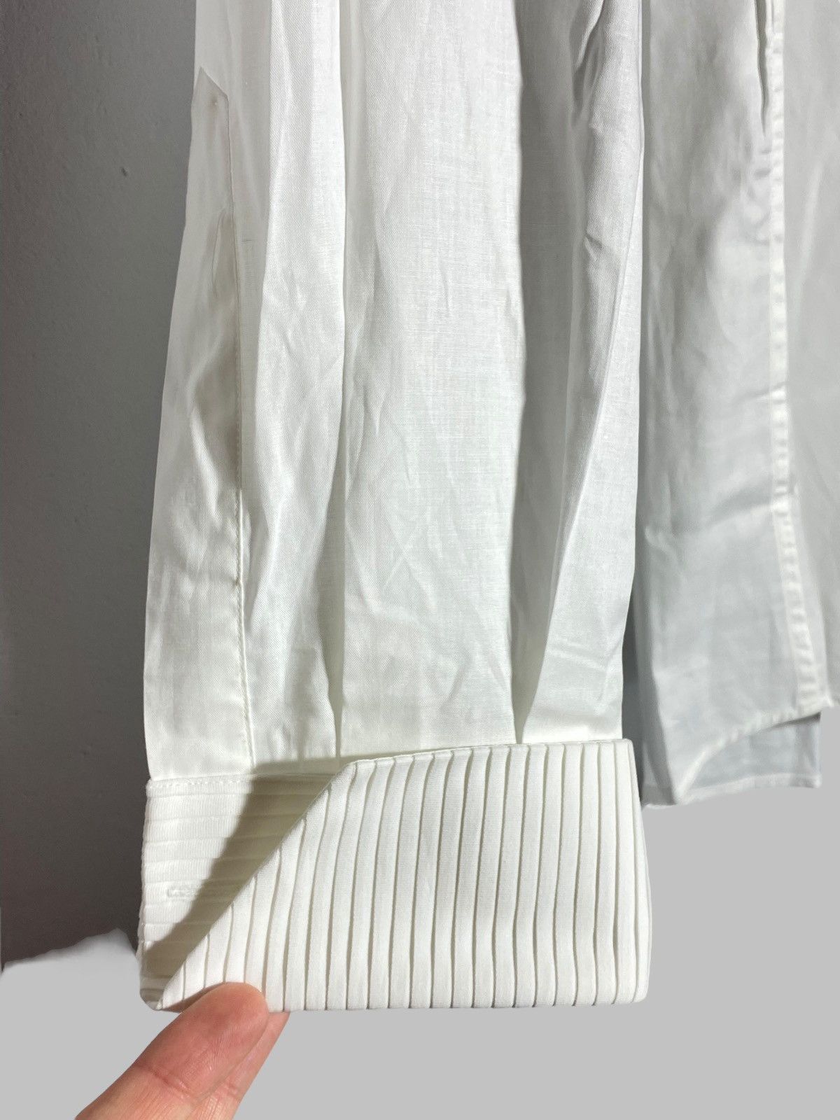 Pal Zileri Pal Zileri Gruppo Foral New Cotton Shirt Ribbed Details Size US L / EU 52-54 / 3 - 8 Thumbnail