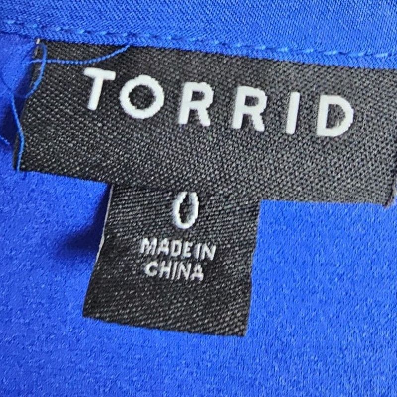 Torrid Torrid Womens Button Blouse Plus Size 0X Career Corp Work Size XL / US 12-14 / IT 48-50 - 6 Thumbnail