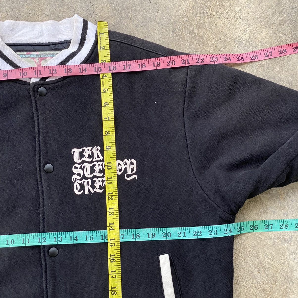 Japanese Brand × Vintage Tek One Visual Vandalizm Japan Varsity Jacket Size US L / EU 52-54 / 3 - 17 Thumbnail