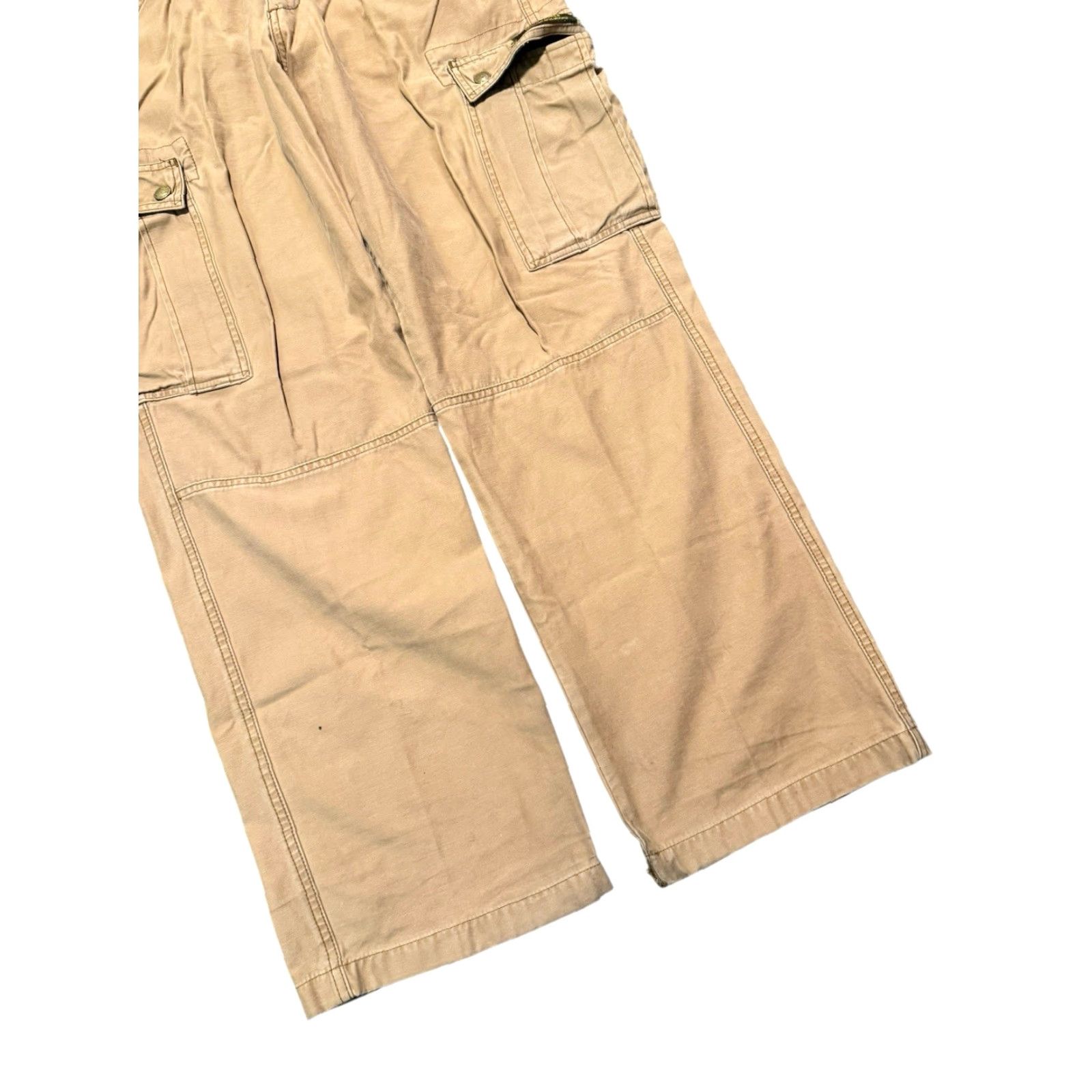 Polo Ralph Lauren VINTAGE Polo Ralph Lauren Freighter Pants Cargo Tan 34x32 USA Cargo Pants Men Regular Straight Khaki Canvas Workwear(Size 34) Size US S / EU 44-46 / 1 - 3 Thumbnail