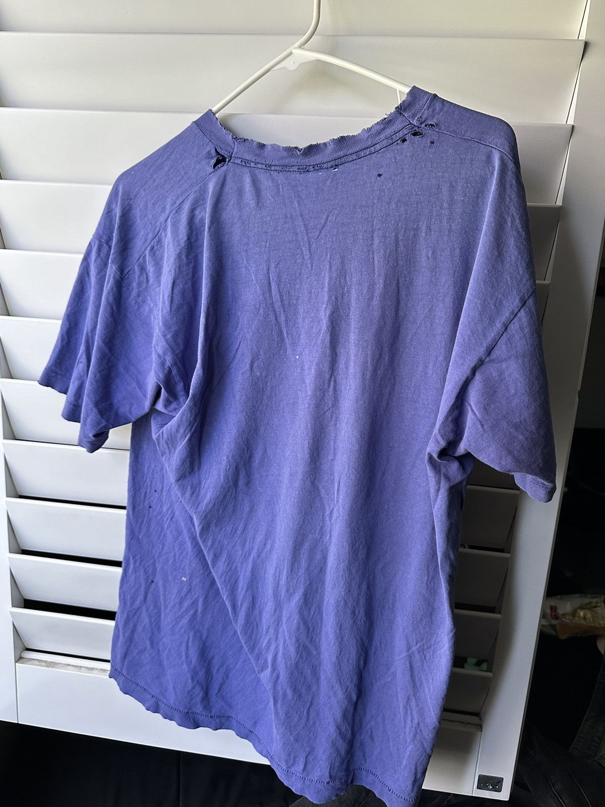 Vintage VINTAGE SINGLE STITCH BLUE T SHIRT LARGE Size US L / EU 52-54 / 3 - 2 Thumbnail