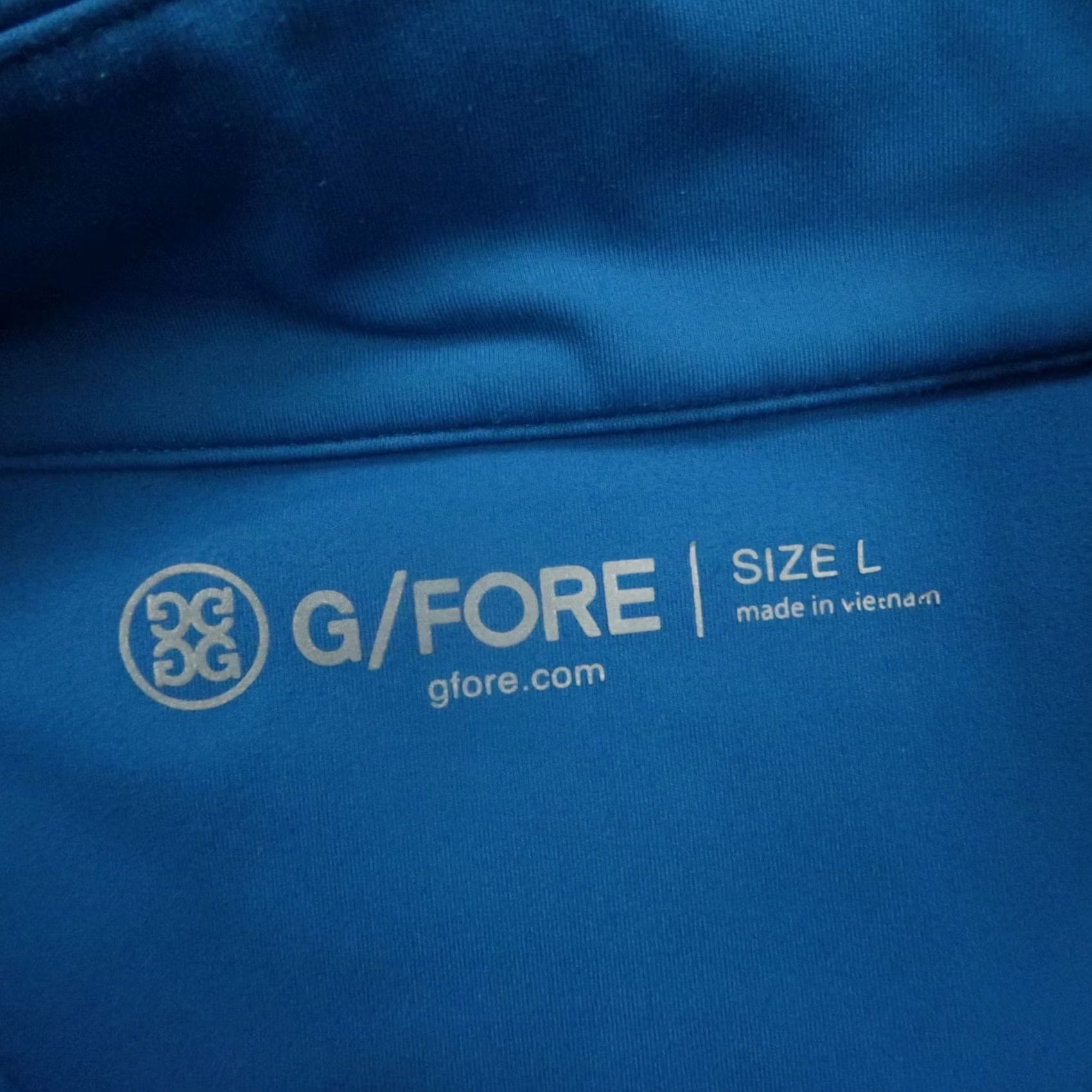 G/FORE G/Fore Pullover Mens Large Blue Core Mid Quarter Zip Performance Golf Shirt Size US L / EU 52-54 / 3 - 4 Thumbnail