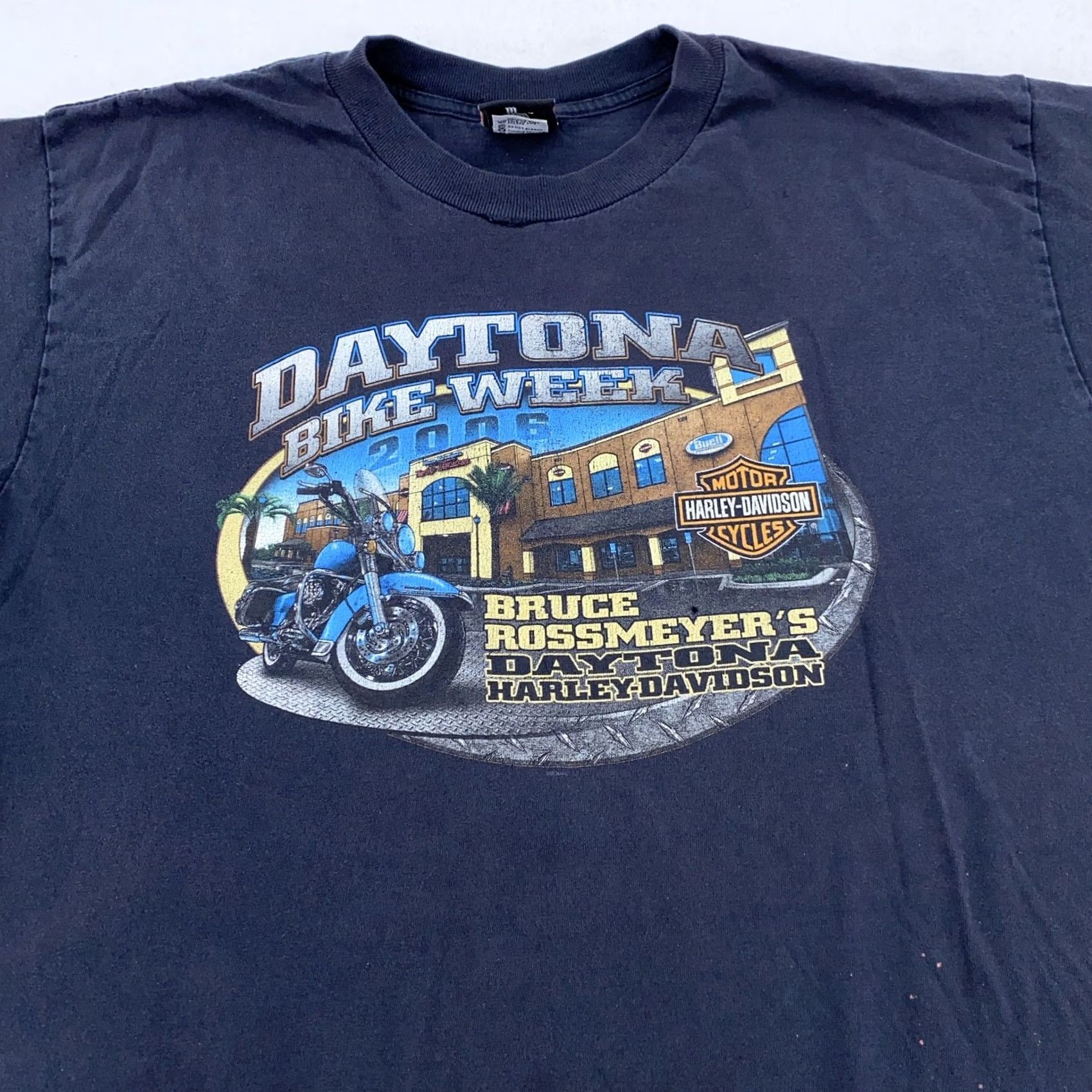Harley Davidson VINTAGE Harley-Davidson Shirt Mens XL Daytona Bike Week Bruce Rossmeyer USA Motorcycle Size US XL / EU 56 / 4 - 2 Thumbnail