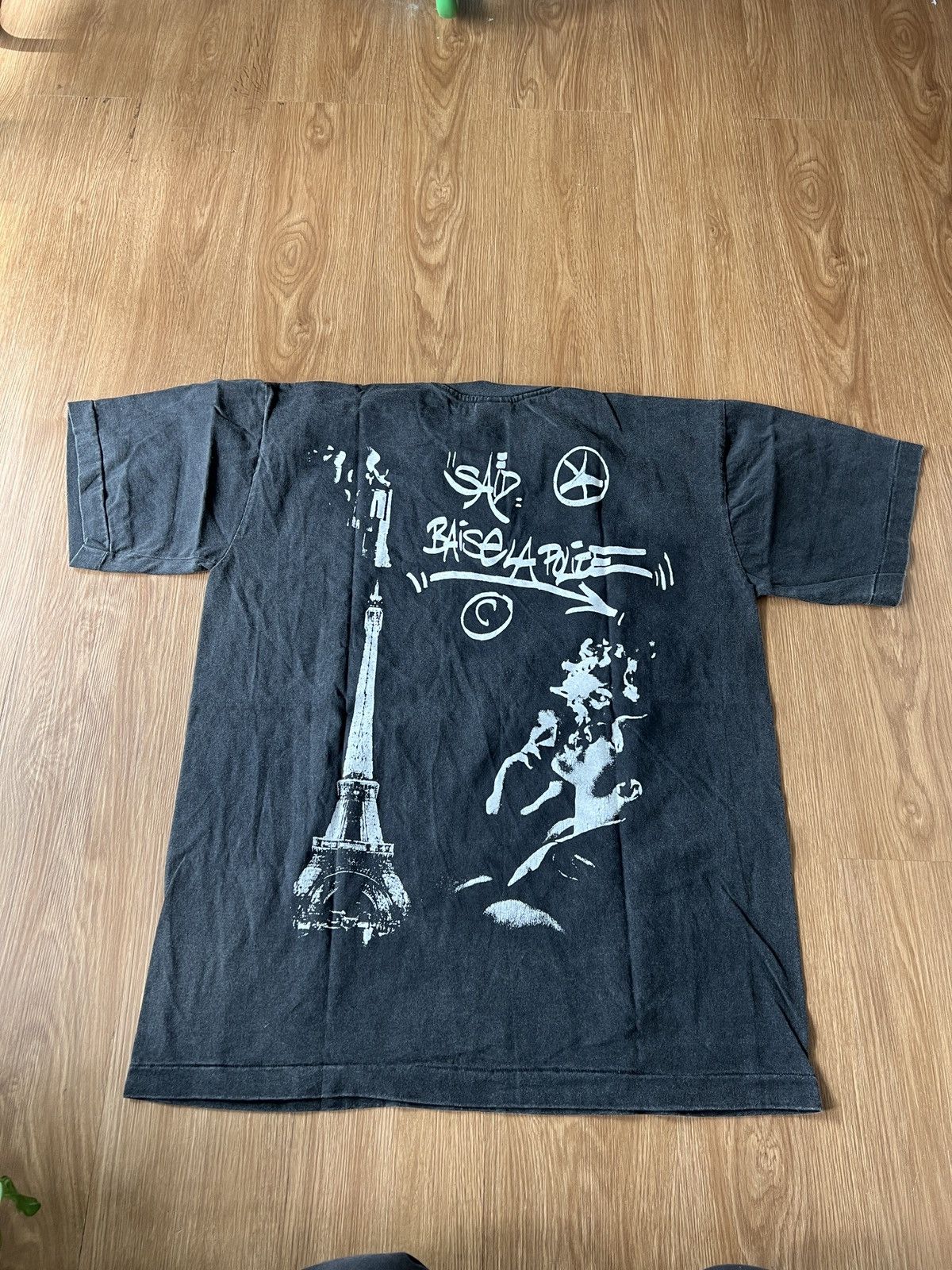 Band Tees La Haine French Movie By Mathieu Kassovitz Black Faded Tee Size US L / EU 52-54 / 3 - 2 Thumbnail