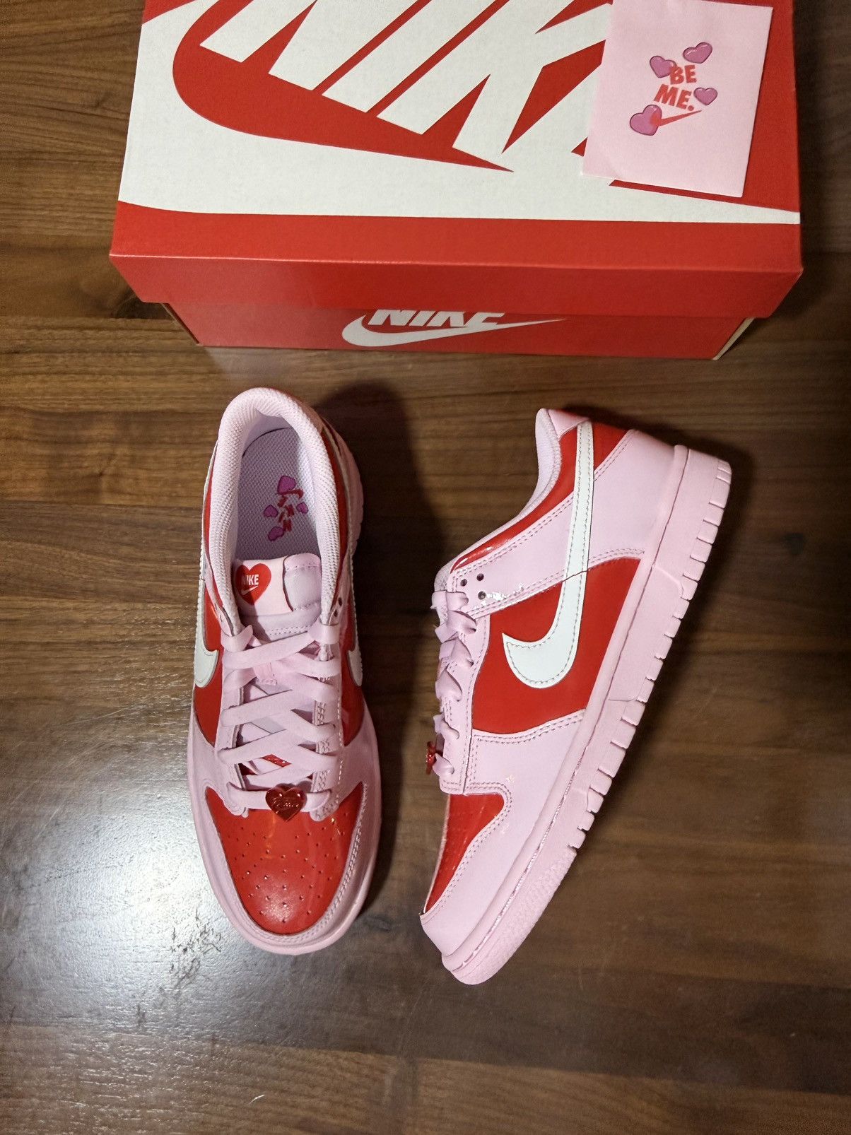 Nike Nike Dunk Low GS Pink Valentine’s Day Sz 6.5 /Women's Size 8 Size US 8 / IT 38 - 1 Thumbnail