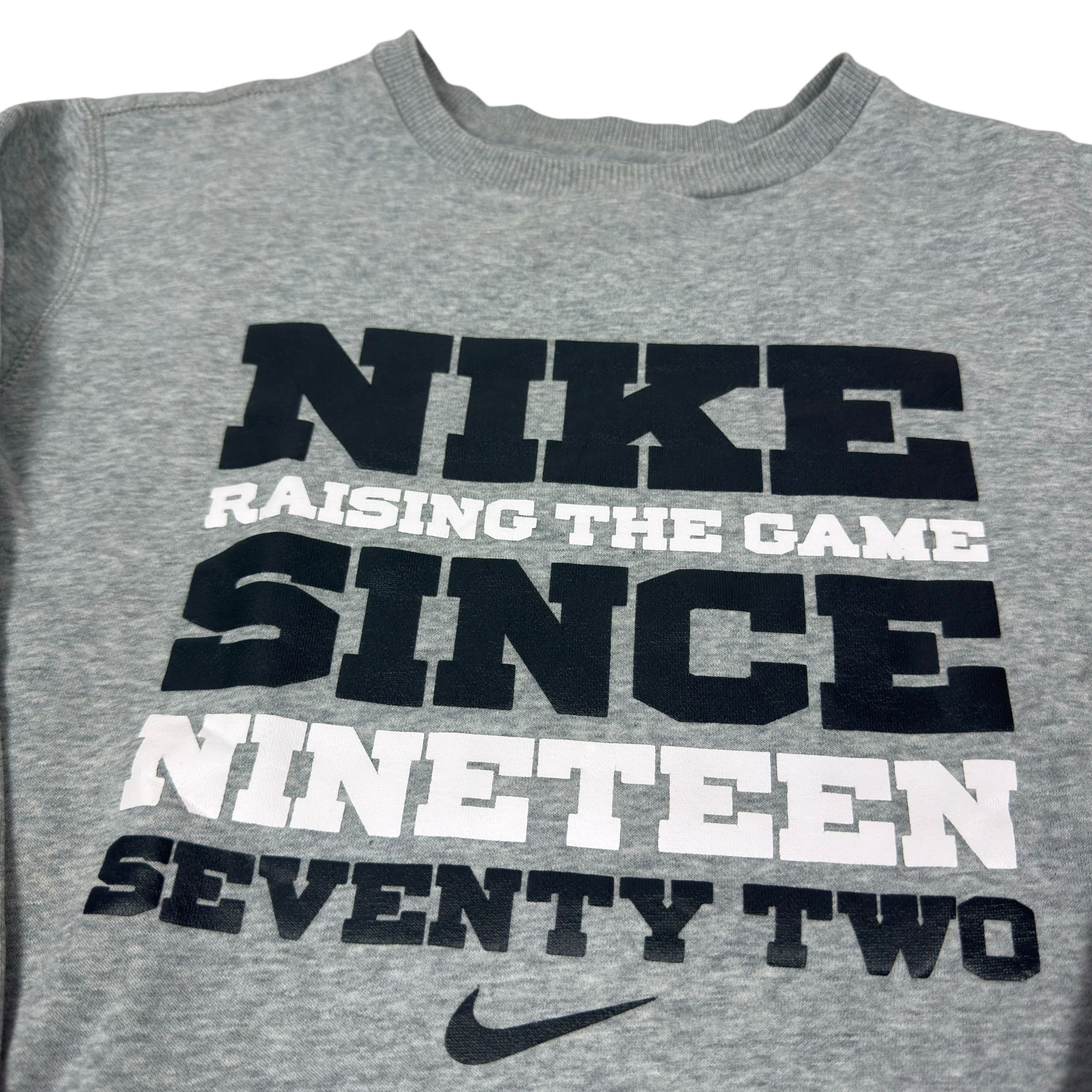 Nike × Vintage Nike Men's Heather Gray Raising The Game Fleece Sweatshirt M Size US M / EU 48-50 / 2 - 3 Thumbnail