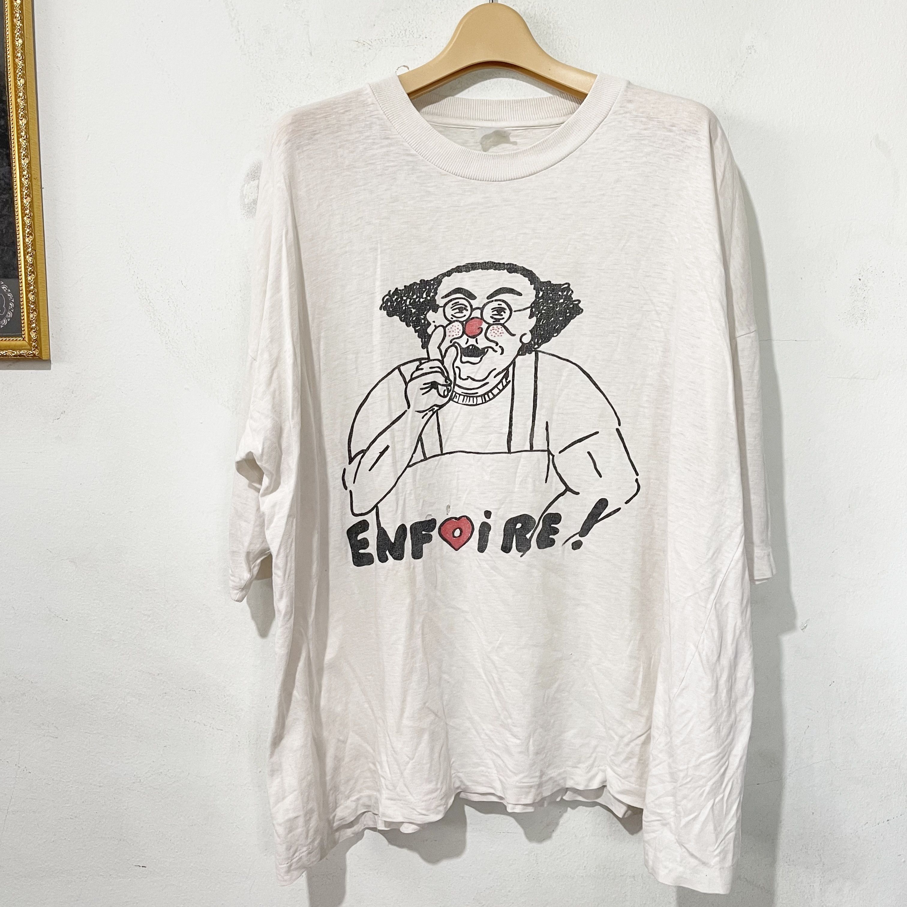 Vintage Vintage 90s Enfoire French Humor T-Shirt Size US XL / EU 56 / 4 - 1 Thumbnail
