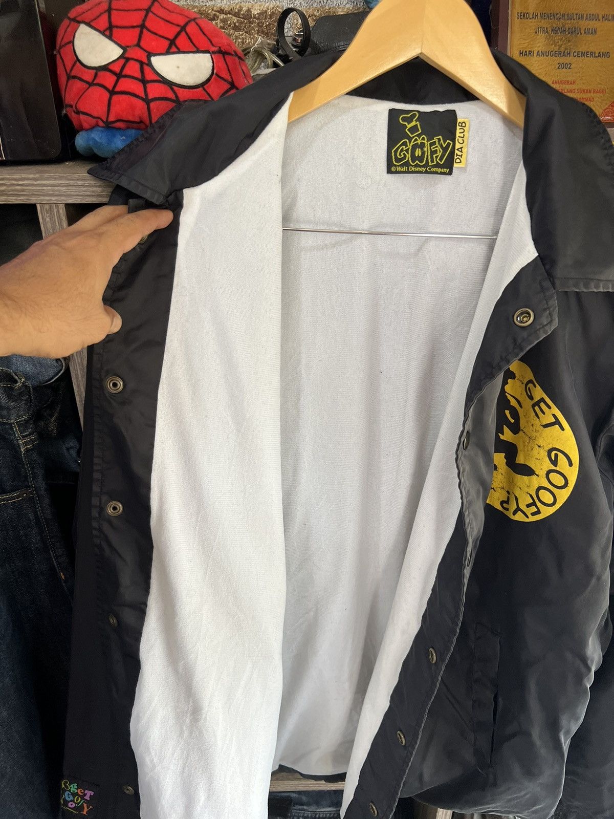 Cartoon Network 🔥Vintage Goofy Inspired Wu Tang Button Jacket Size US XL / EU 56 / 4 - 12 Thumbnail