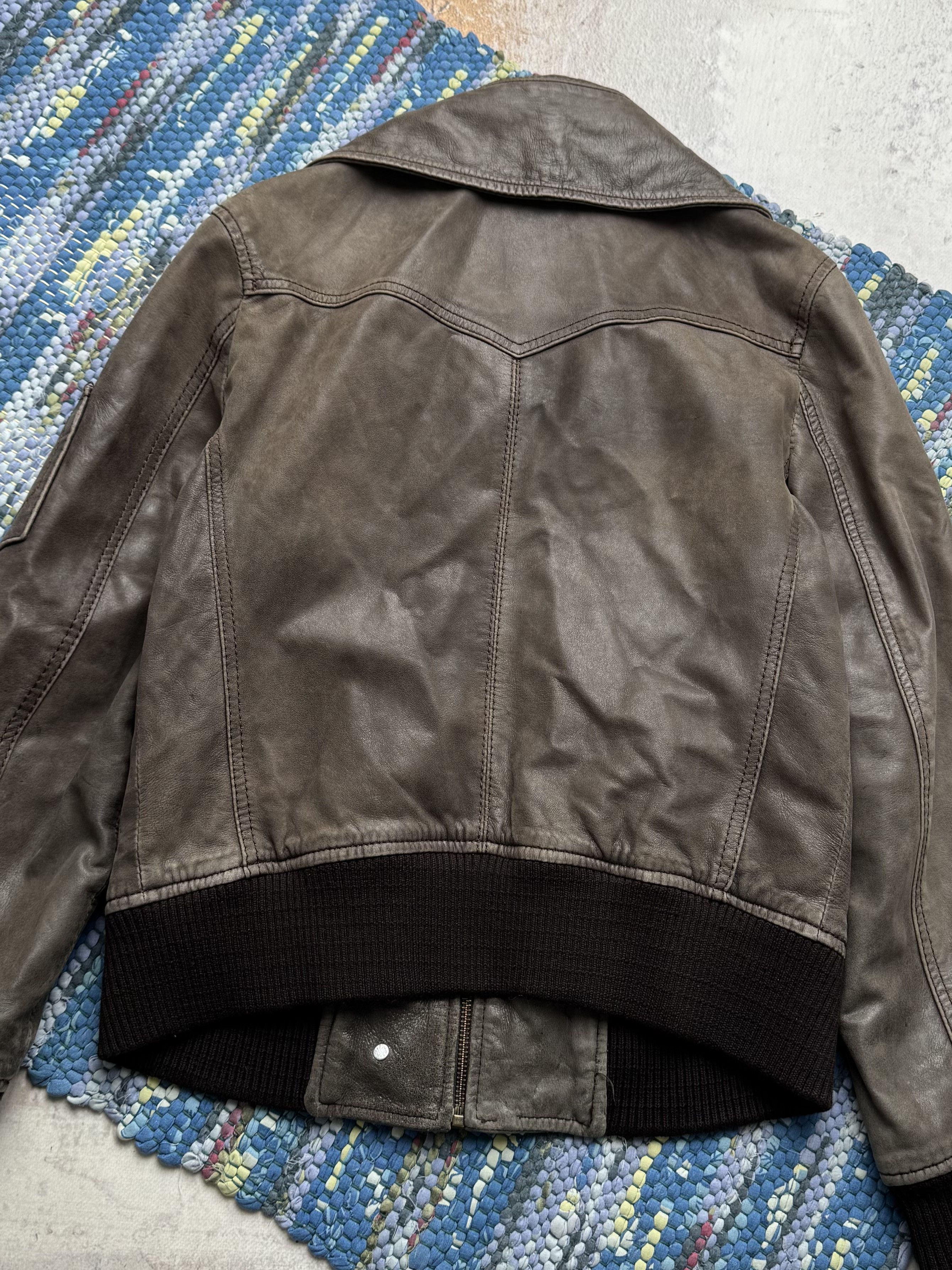 Vintage Vintage Real Leather Bomber Jacket Button Up Casual Jacket Size M / US 6-8 / IT 42-44 - 13 Thumbnail