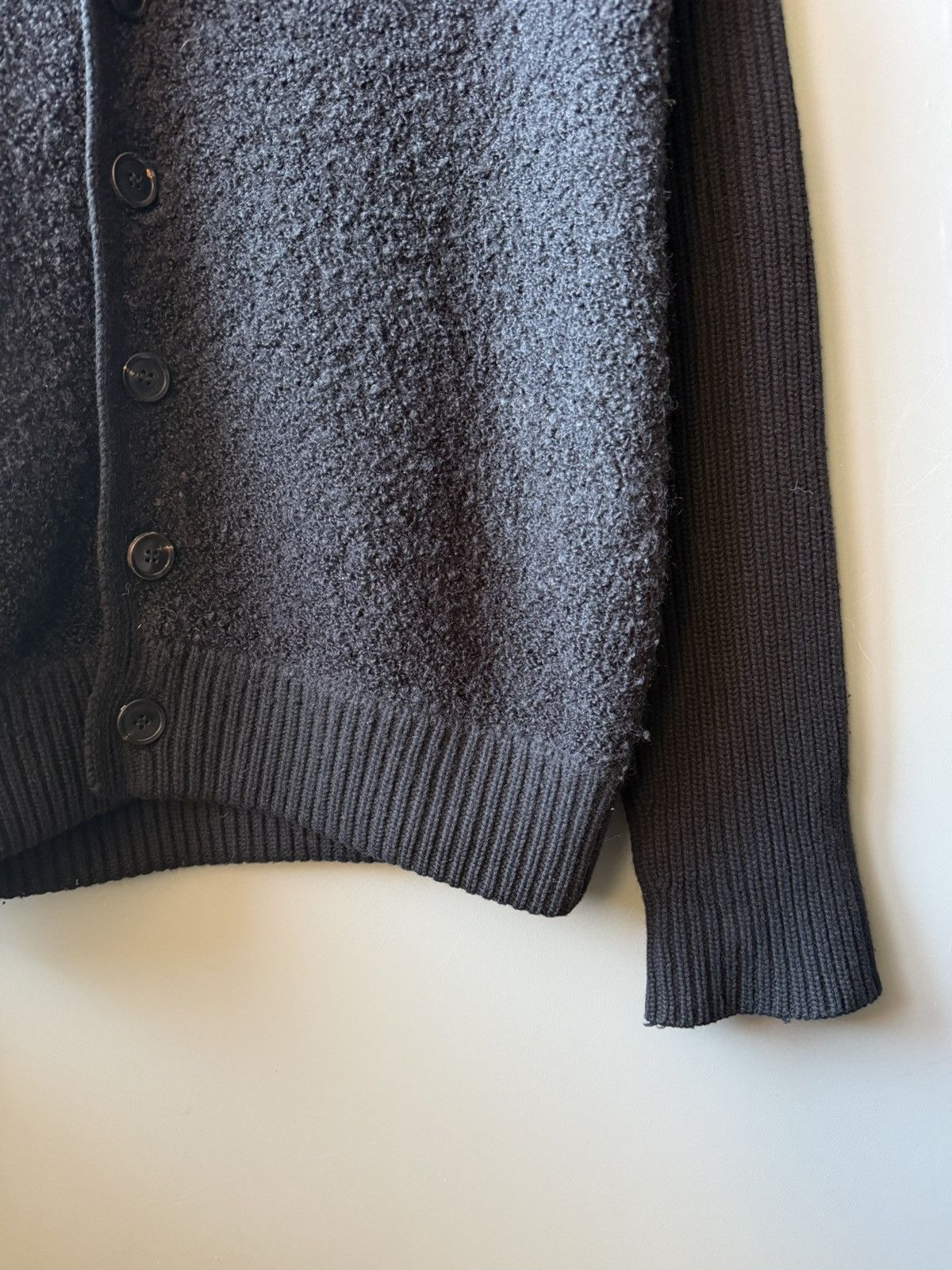 Tse TSE Wool Mohair Cashmere Blend Shawl Collar Cardigan Black Size US S / EU 44-46 / 1 - 5 Thumbnail