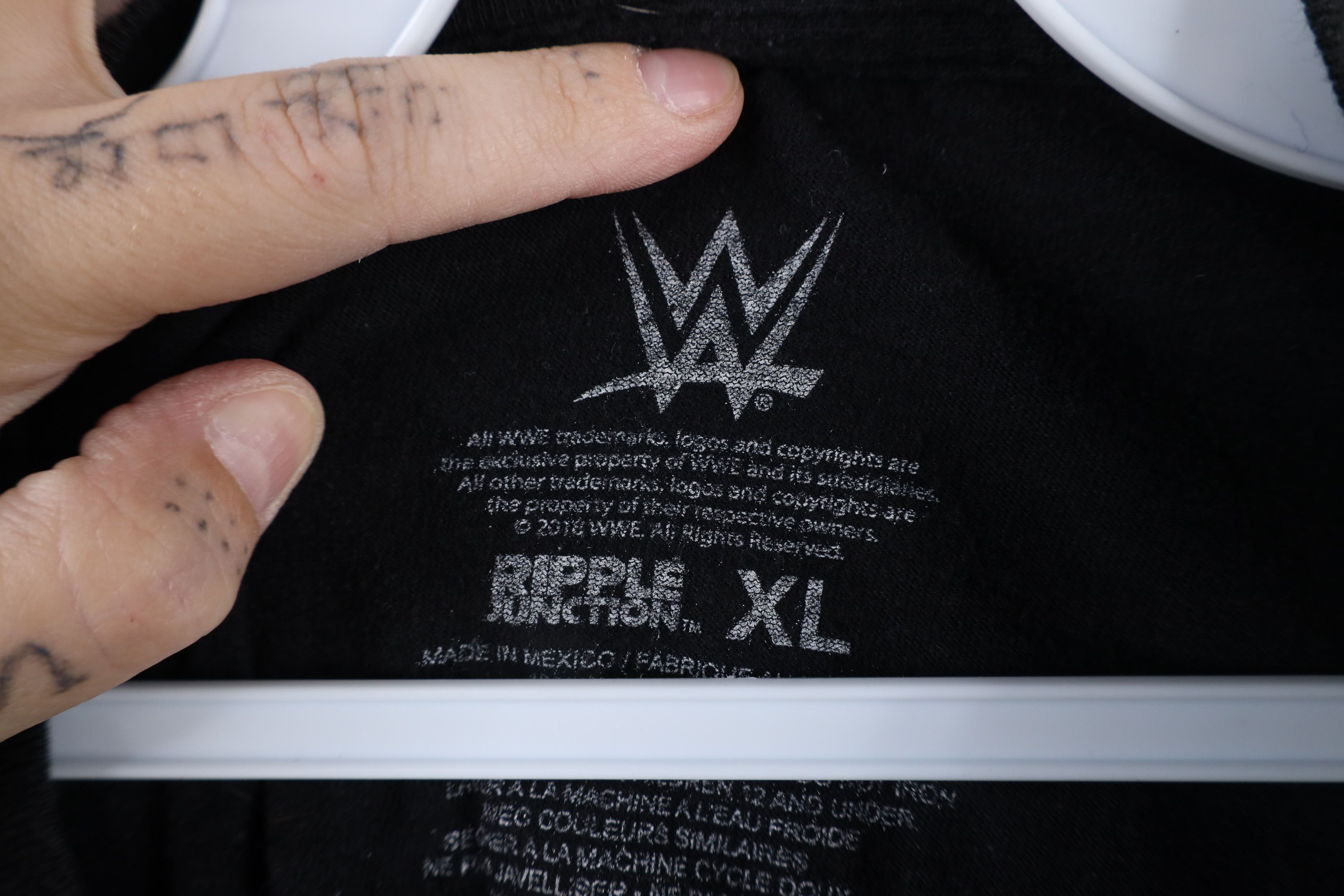 Vintage Retro WWF Wrestling X Two Words Suck It T-Shirt Black Size US XL / EU 56 / 4 - 5 Thumbnail