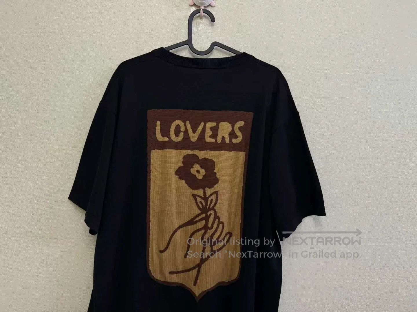 Louis Vuitton Louis Vuitton Black Large Logo Knitted Short-sleeve T-shir Size US XXL / EU 58 / 5 - 5 Thumbnail