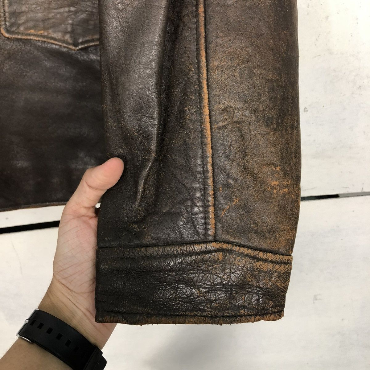 Japanese Brand 🔥VINTAGE LEATHER JACKET BIKER UNO UOMO ISSEY MIYAKE Size US L / EU 52-54 / 3 - 17 Thumbnail