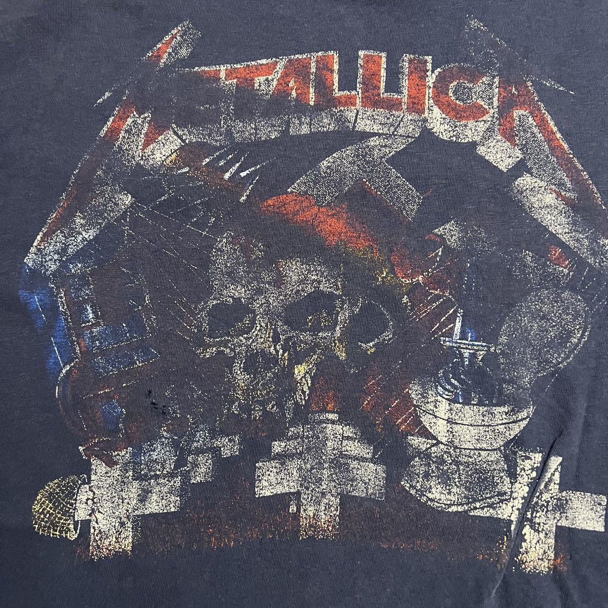 Metallica × Vintage Vintage Metallica And Justice For All Single Stitch T-Shirt Size US L / EU 52-54 / 3 - 14 Thumbnail