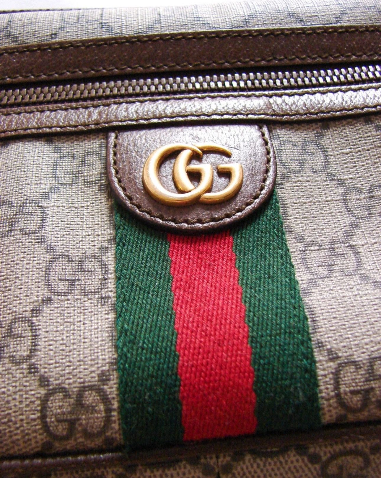 Gucci GUCCI GG Supreme Ophidia Beige Belt Body Bag Fanny Pack Size ONE SIZE - 3 Thumbnail