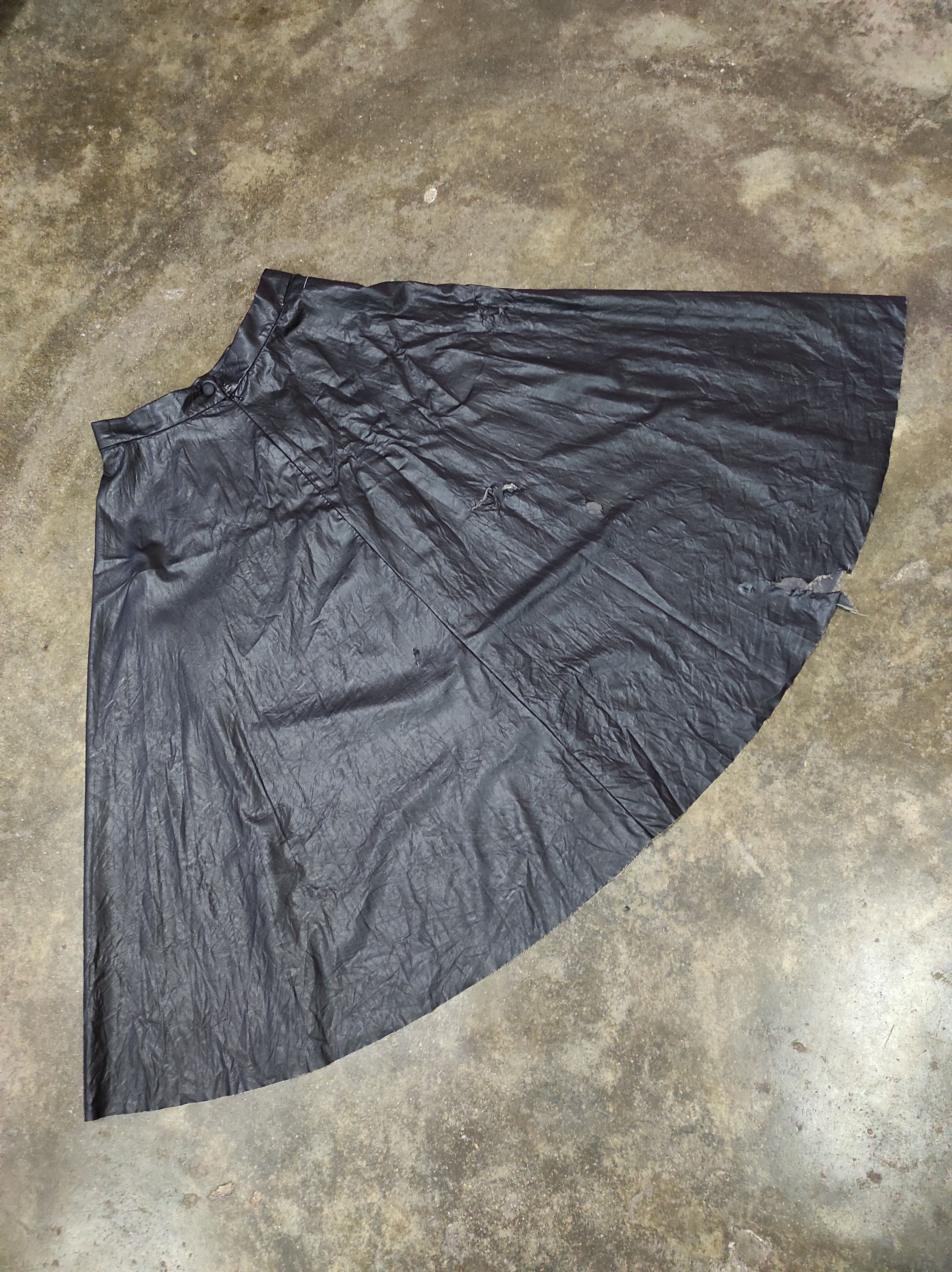 MAISON MARGIELA PARIS DISTRESSED MAXI SKIRT