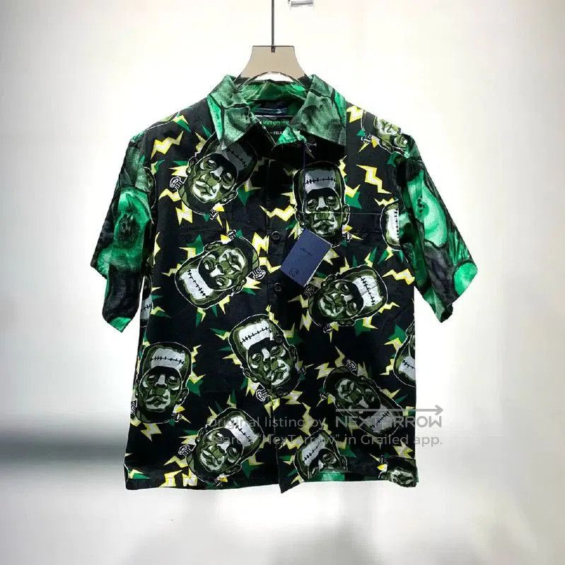 Prada Prada Green Short Sleeve Shirt for Men. Size US S / EU 44-46 / 1 - 1 Thumbnail