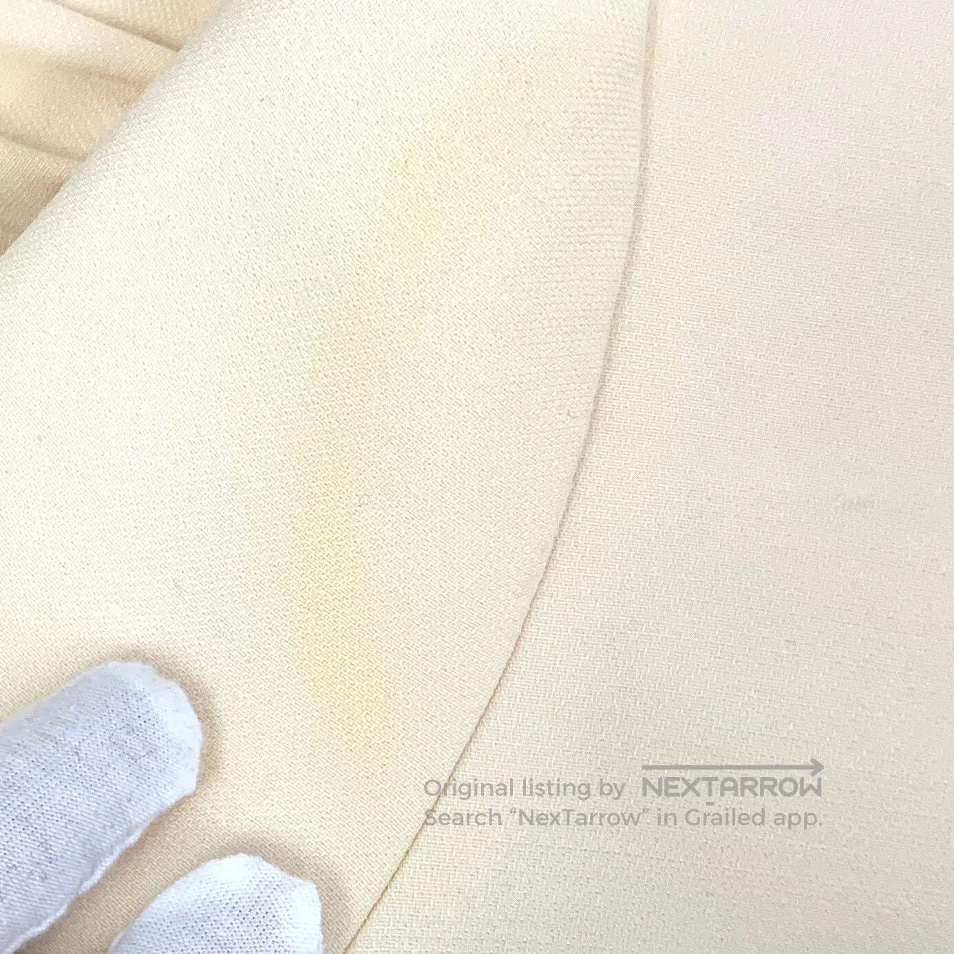 Dior Dior Beige Wool Notched Lapel Single Breasted Short Sleeve Size XS / US 0-2 / IT 36-38 - 8 Thumbnail