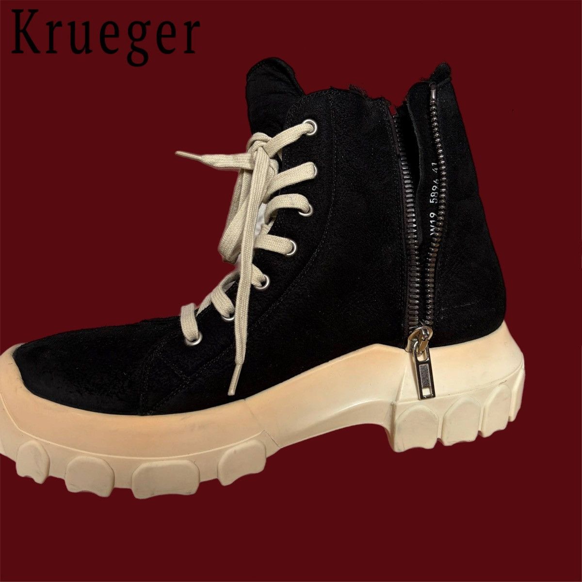 Rick Owens Rick Owens Shearling Tractor Boots Size US 8 / EU 41 - 4 Thumbnail