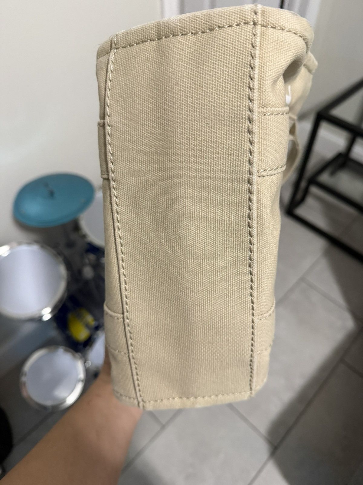 Marc Jacobs Marc Jacobs The Canvas Small Tote Bag ‘Beige’ Size ONE SIZE - 8 Thumbnail