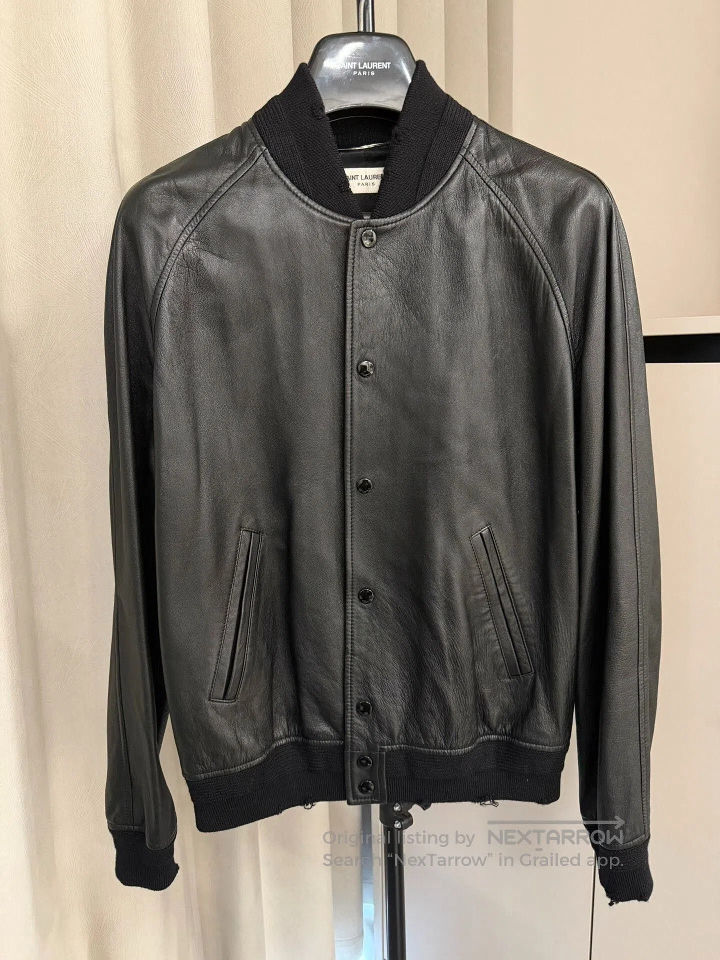 Anthony Vaccarello Saint Laurent Leopard Print Leather Jacket. Size US M / EU 48-50 / 2 - 3 Thumbnail