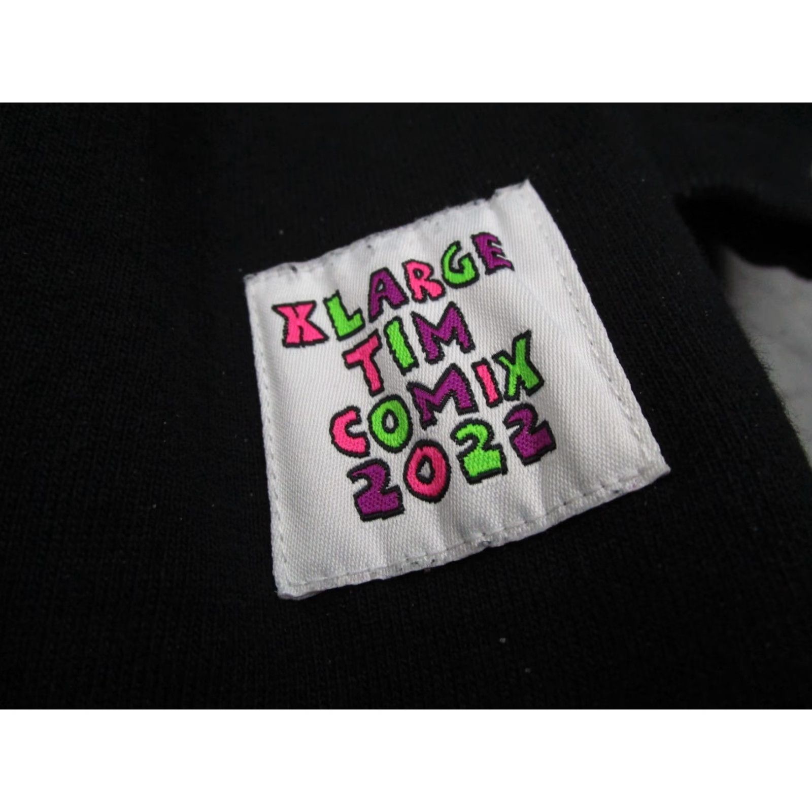 Vintage XLARGE TIM COMIX 2022 Men's Black Long Sleeve Pullover Sweatshirt with Embroidered Graphic on Front - Cotton Blend - Pullover - M Size US M / EU 48-50 / 2 - 3 Thumbnail