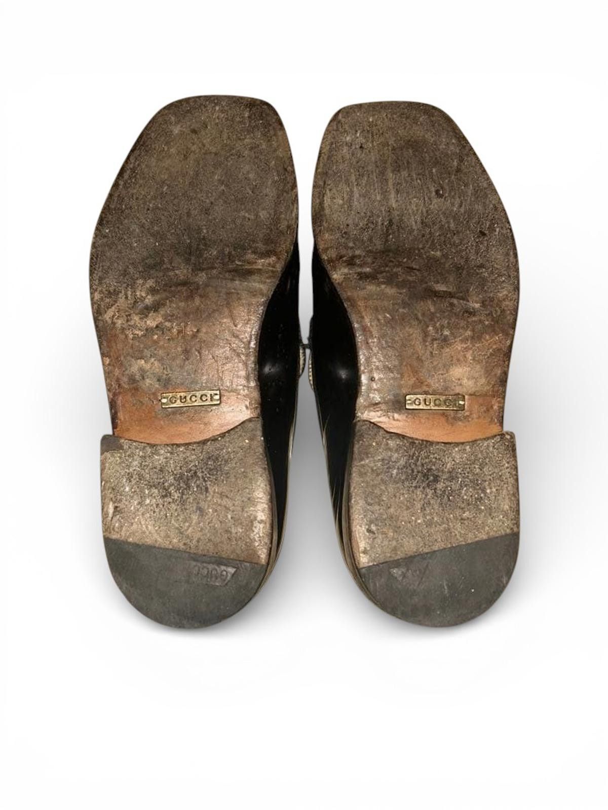 Gucci Gucci - Black Leather Men's Loafers Size US 9 / EU 42 - 4 Thumbnail