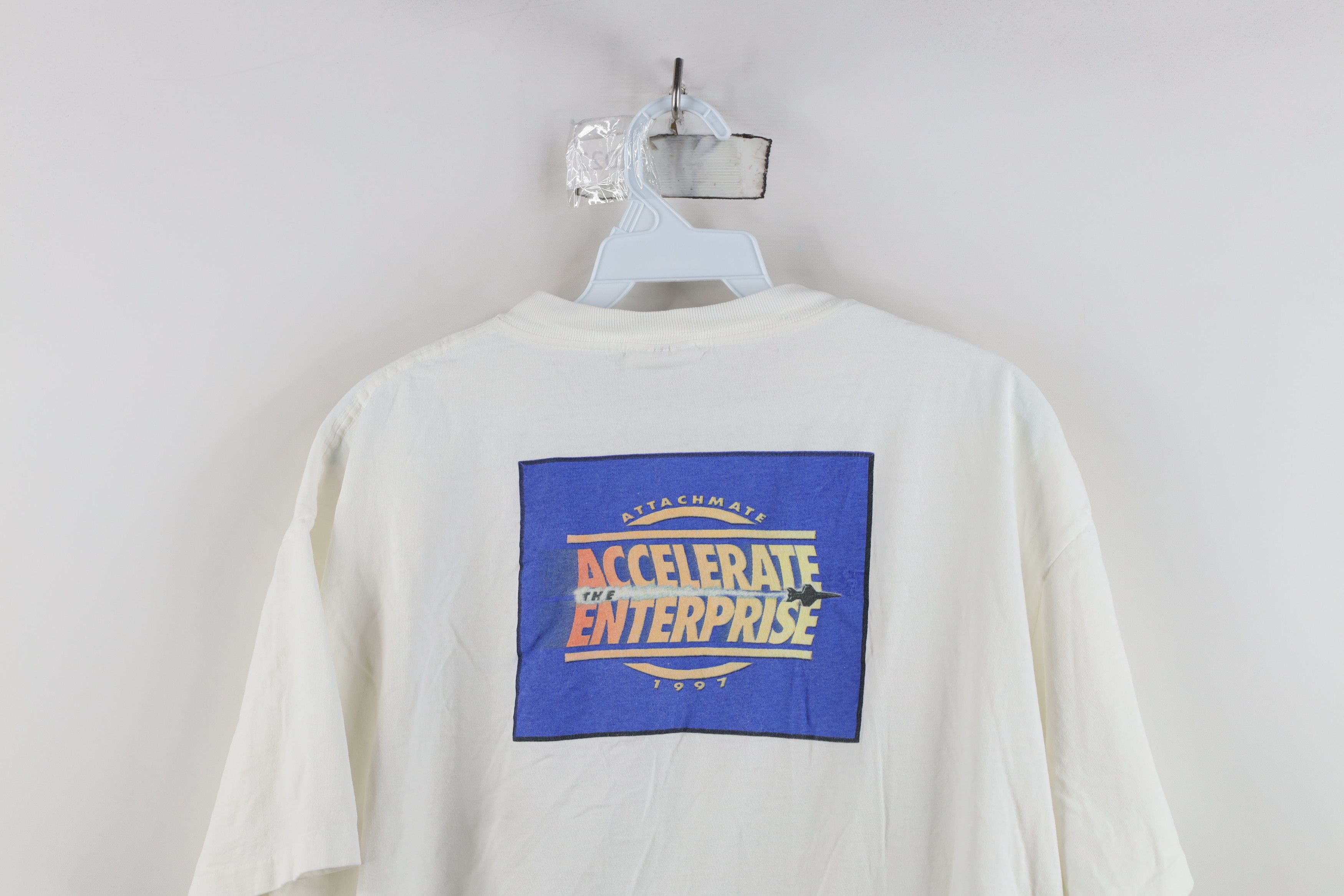 Vintage Vintage 90s Streetwear Attachmate Software T-Shirt White Size US XL / EU 56 / 4 - 11 Thumbnail