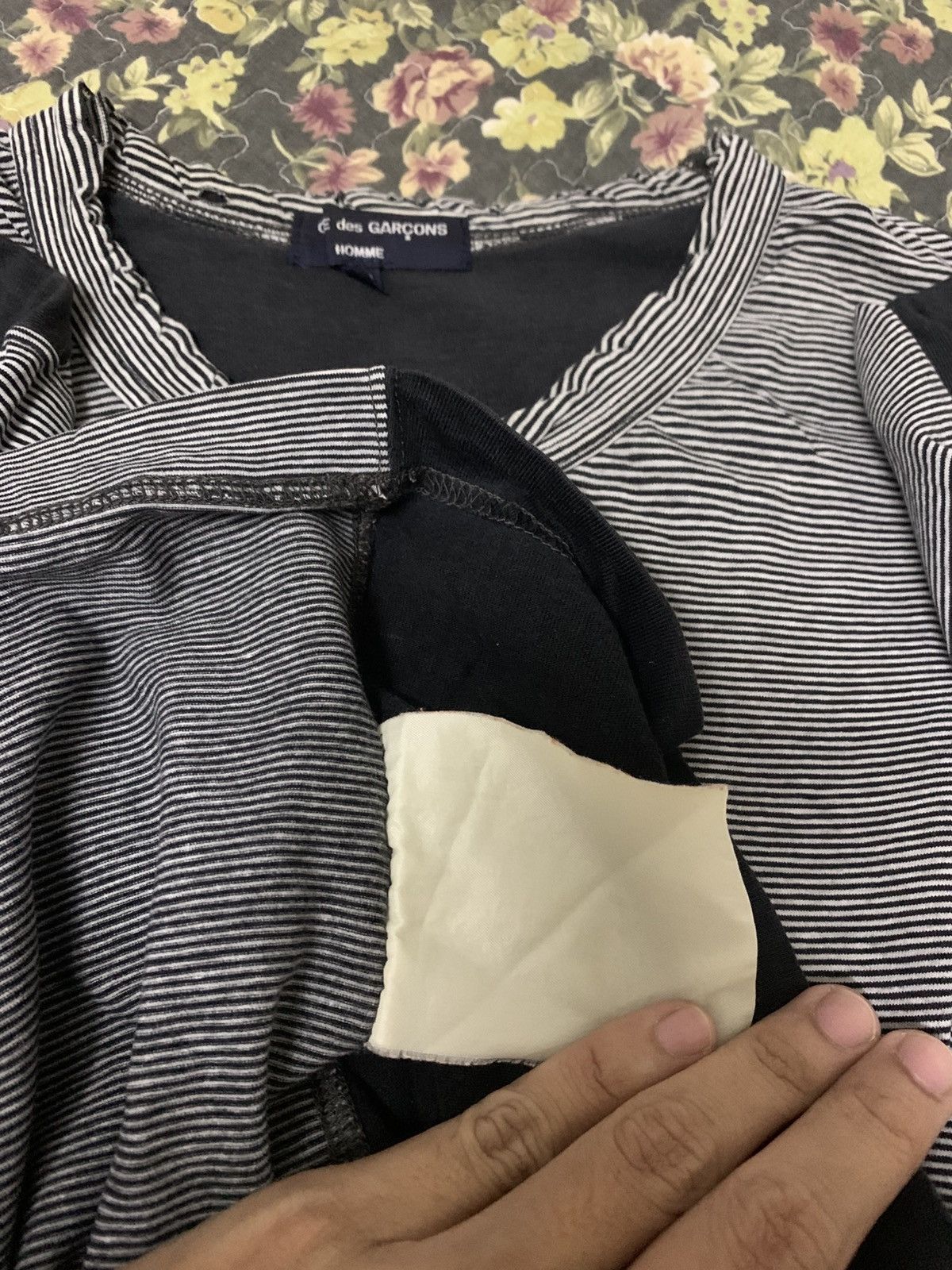 Comme des Garcons Comme des Garcons Homme Striped Long Sleeve Tee XS Japan Size US XS / EU 42 / 0 - 9 Thumbnail