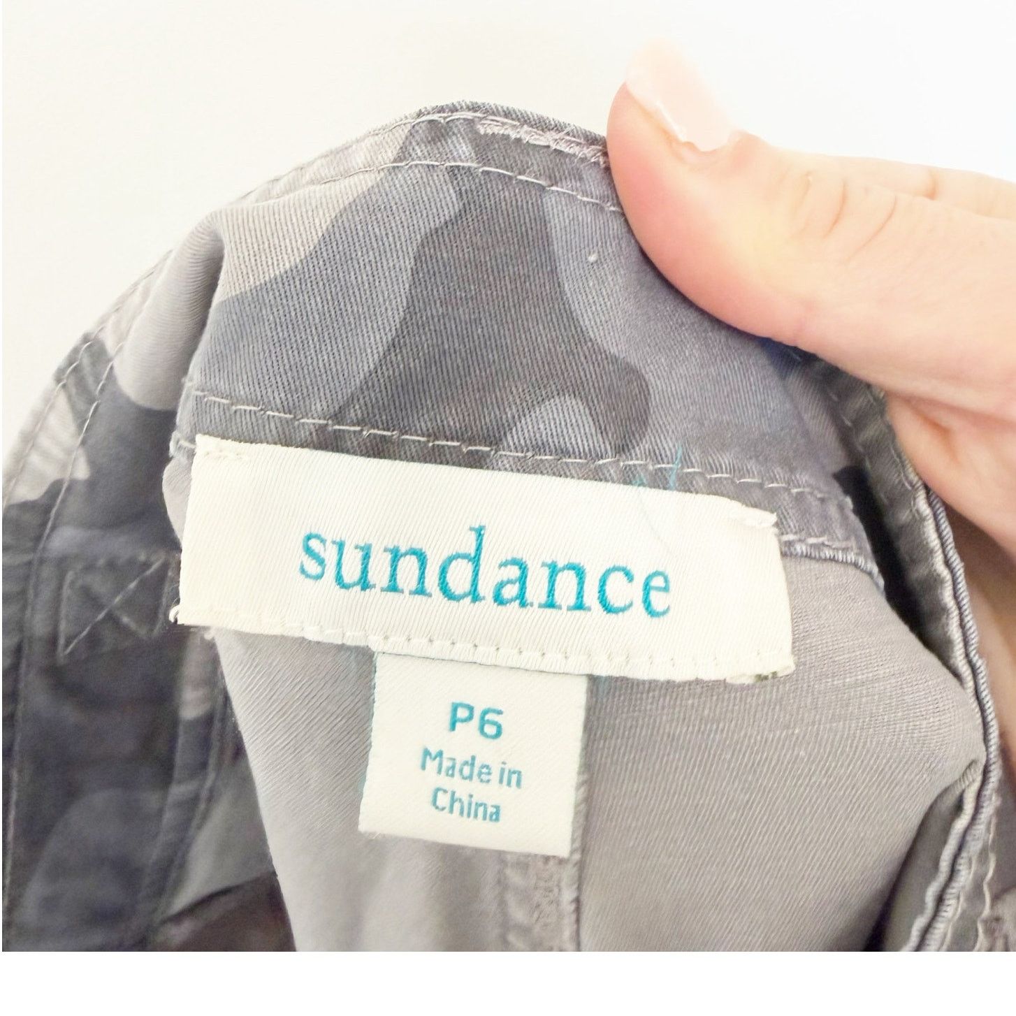 Other Sundance Reed Gray Camo Cropped Pants Sz P6 Size 28" / US 6 / IT 42 - 3 Thumbnail