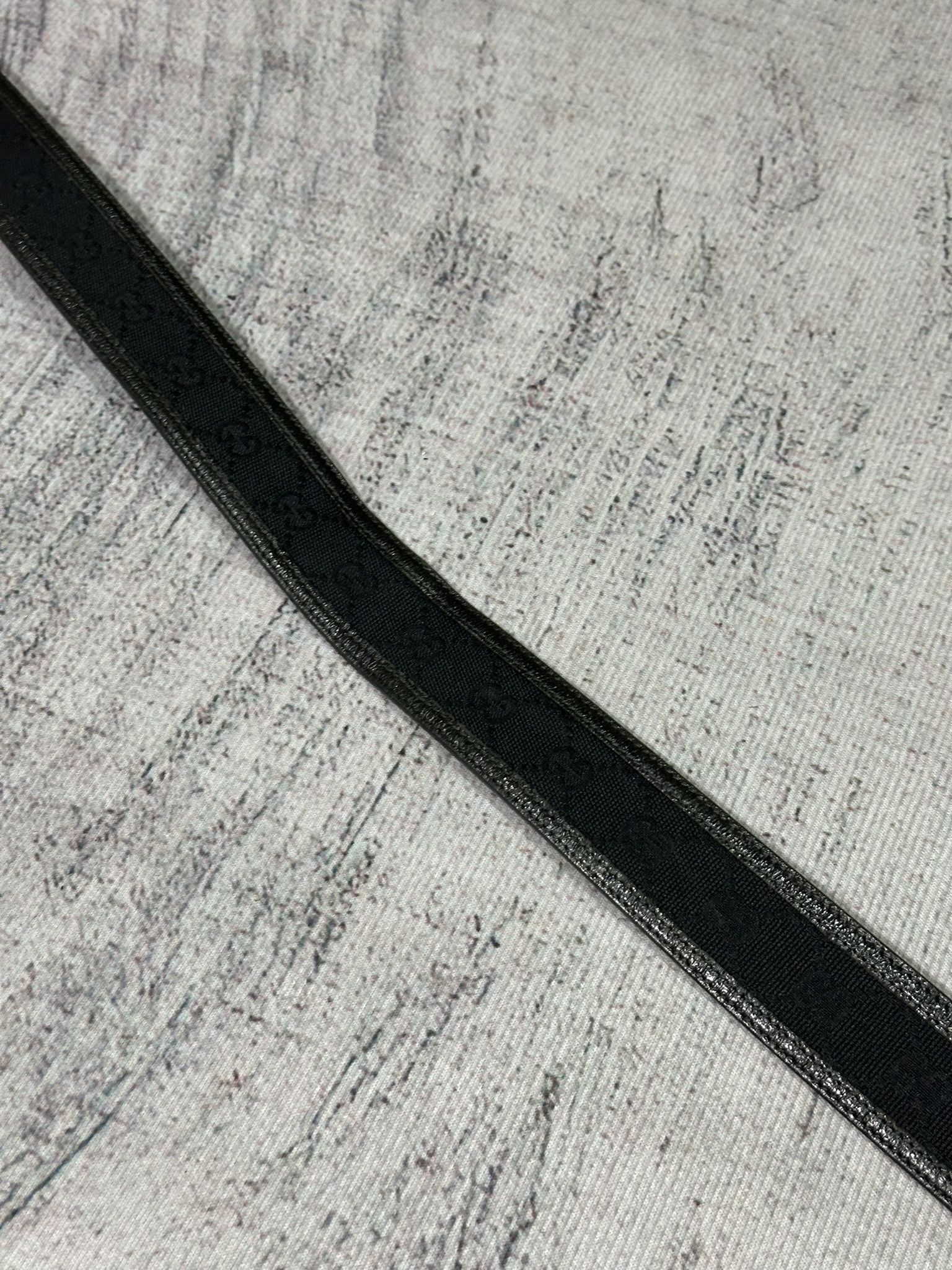 Gucci Gucci Belt Monogram Canvas and Leather Black Interlocking G Size 32 - 7 Thumbnail