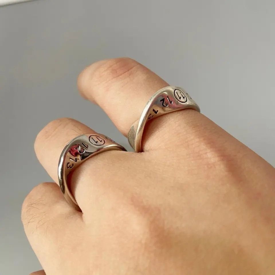 Japanese Brand × Jewelry × Vintage Creative Twisted Number Rings Size 7 8 9 10 Size ONE SIZE - 2 Thumbnail